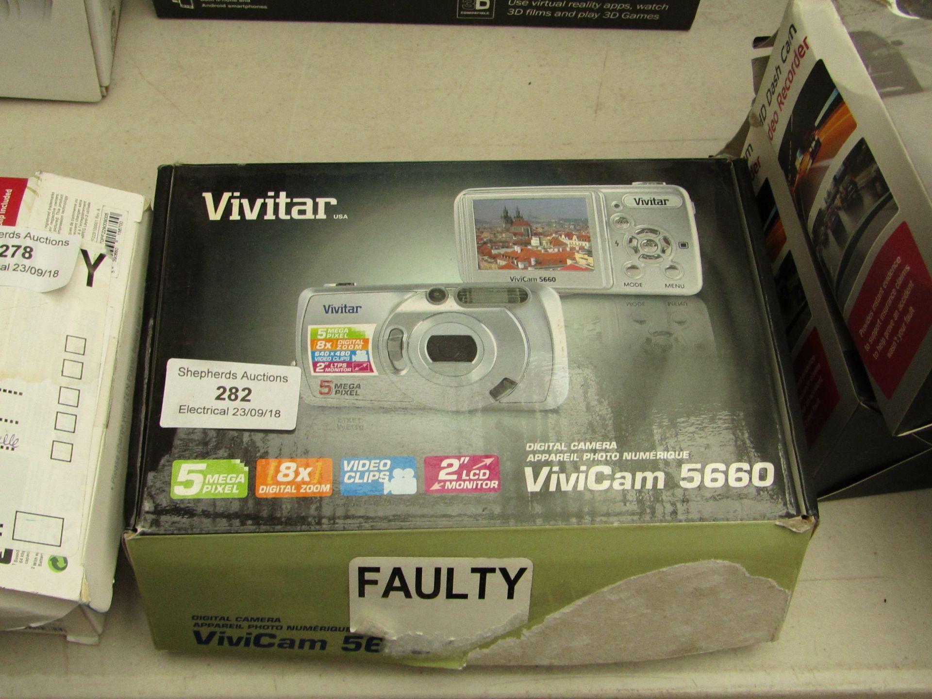 Vivitar digital camera, untested and boxed.