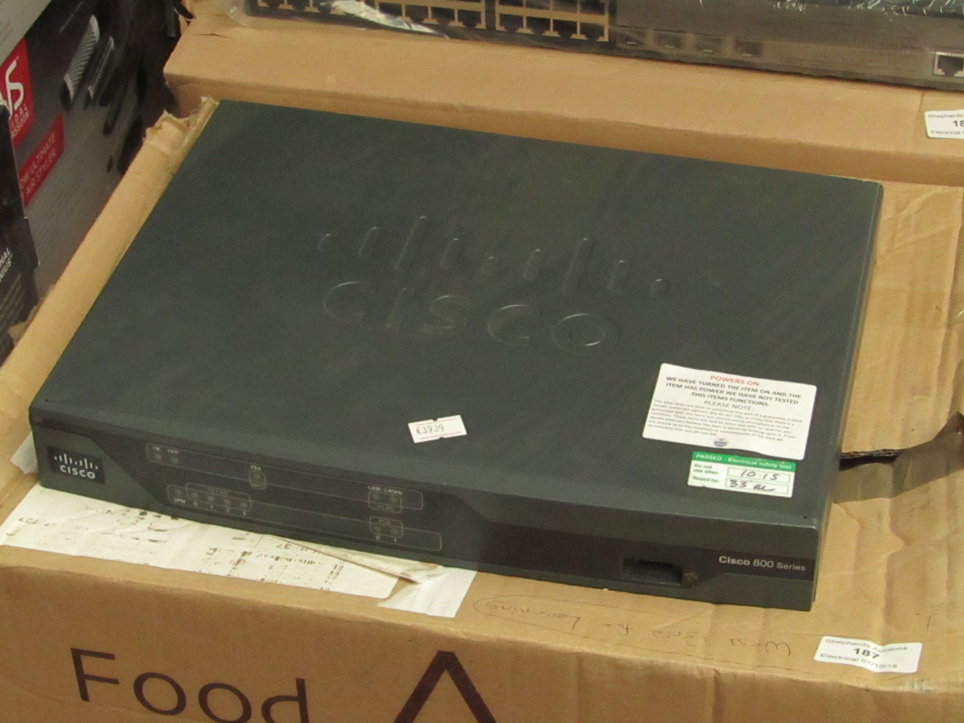 Cisco 800 Series router, untested and boxed.
