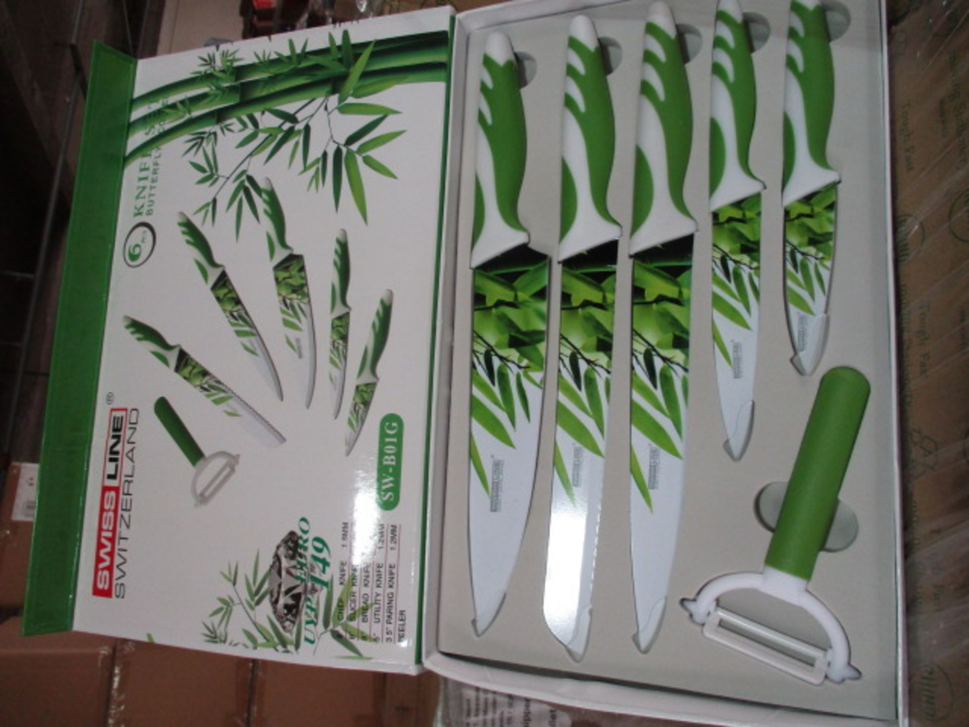 Brand new 6pc Knive set as pictured design rrp Euro 149.