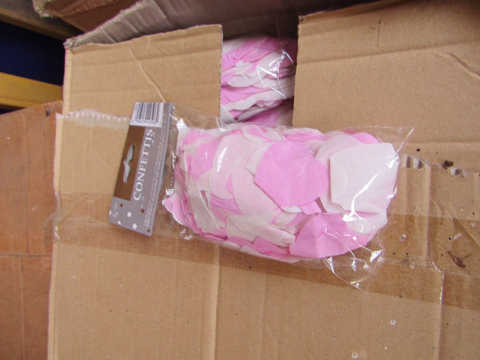 2x Boxes of 24 Rose petal confetti, new and packaged