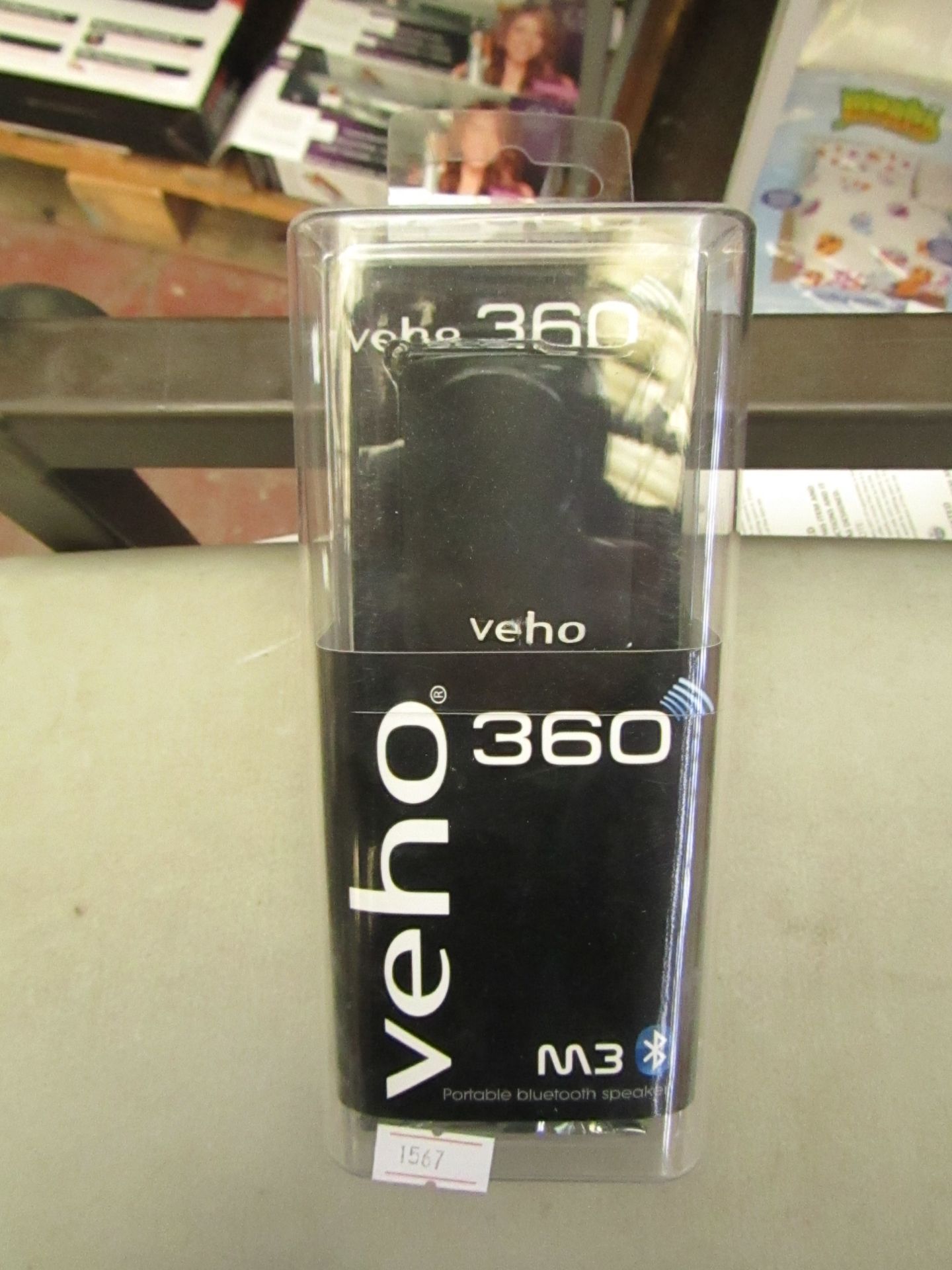 Veho 360 M3 portable bluetooth speaker. Unchecked in packaging.