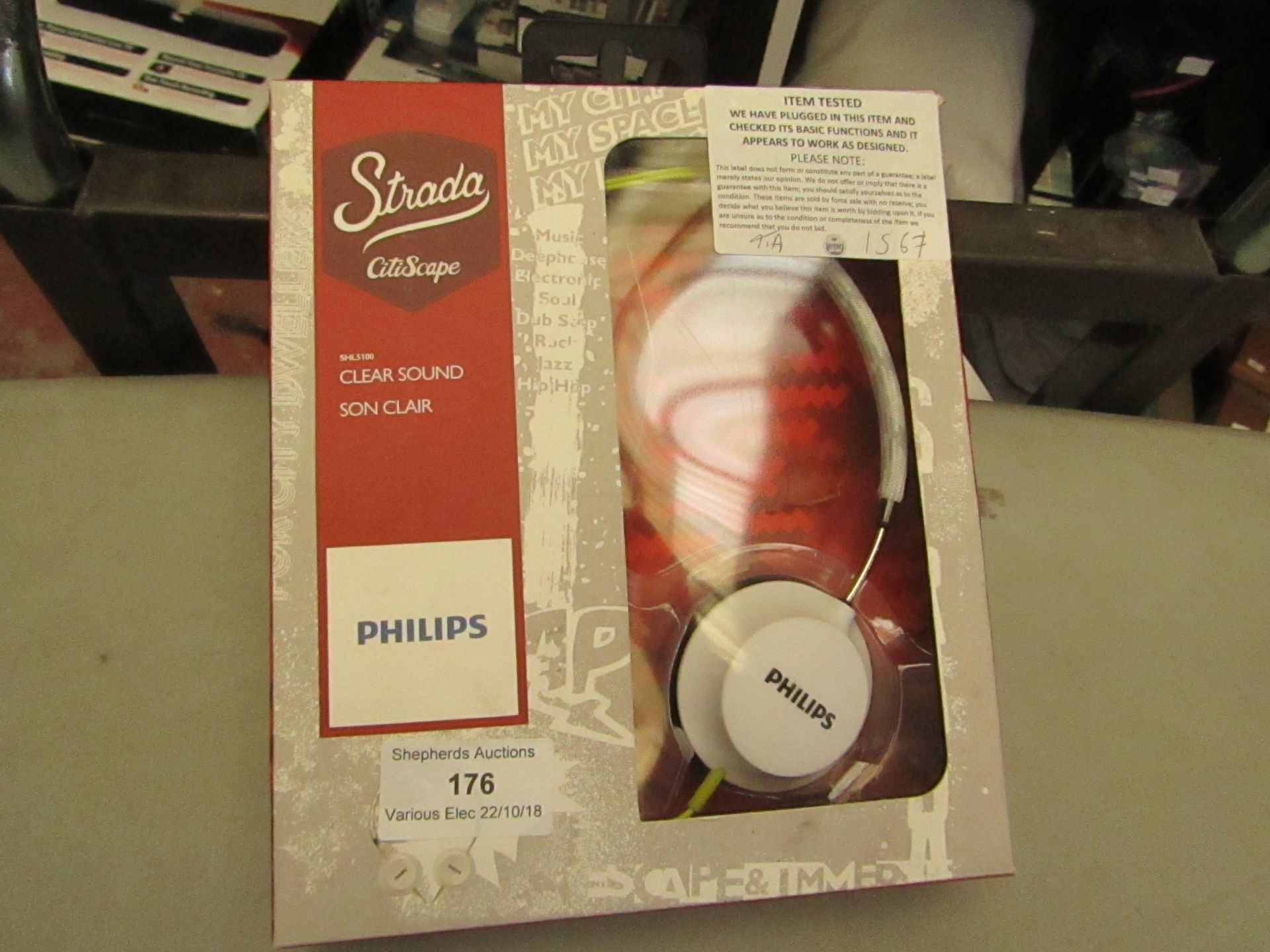 Philips strada headphones, tested working