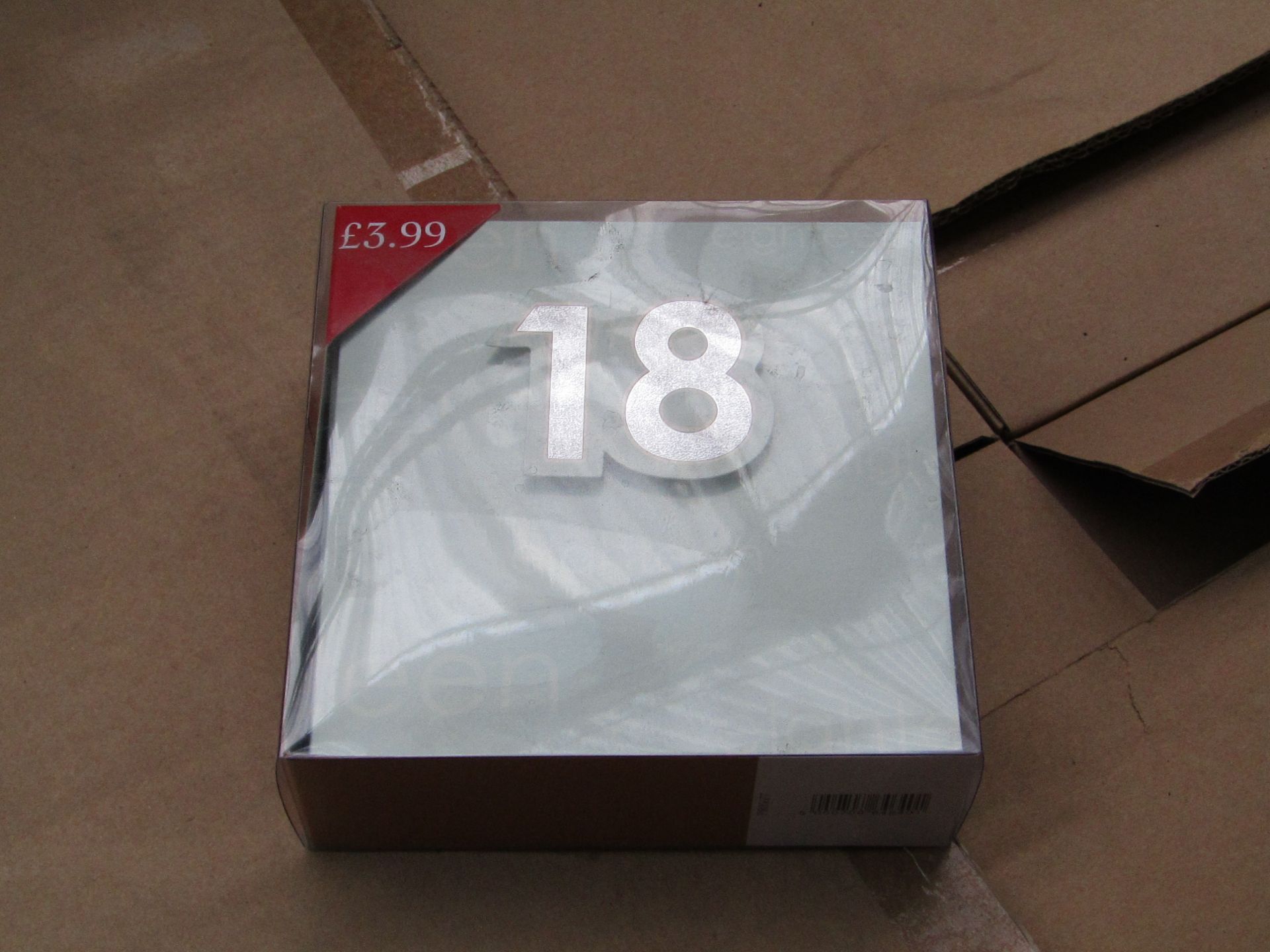 Box of approx 70x packs of 10x '18th birthday' cards with envelopes, all new