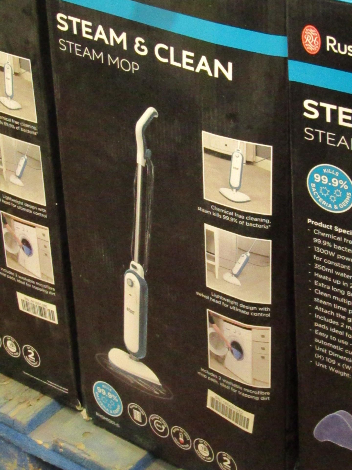 Russell Hobbs steam and clean steam mop, we have spot checked and few of these and all appear to