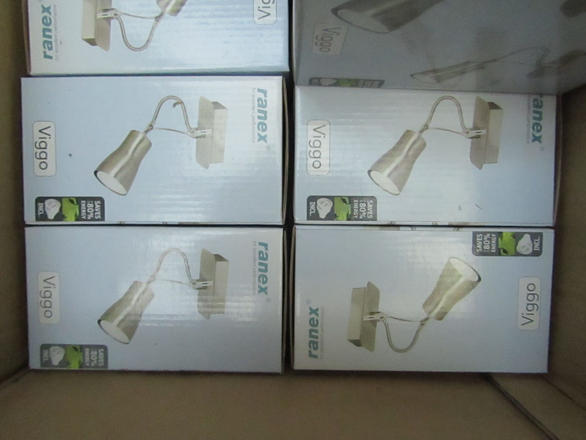 6x Ranex Viggo Spot light, new and boxed