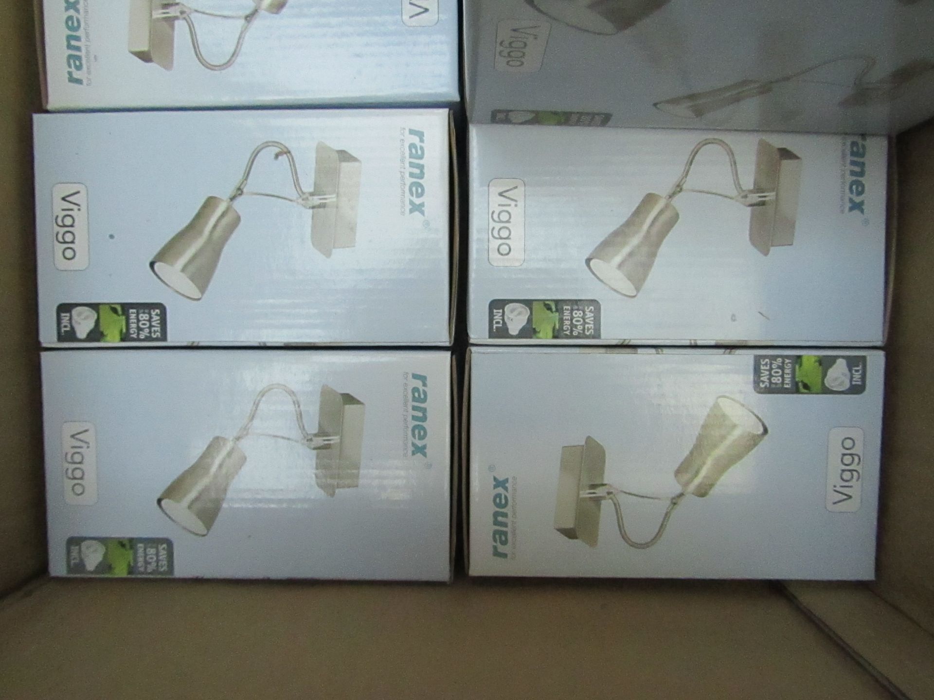 6x Ranex Viggo Spot light, new and boxed