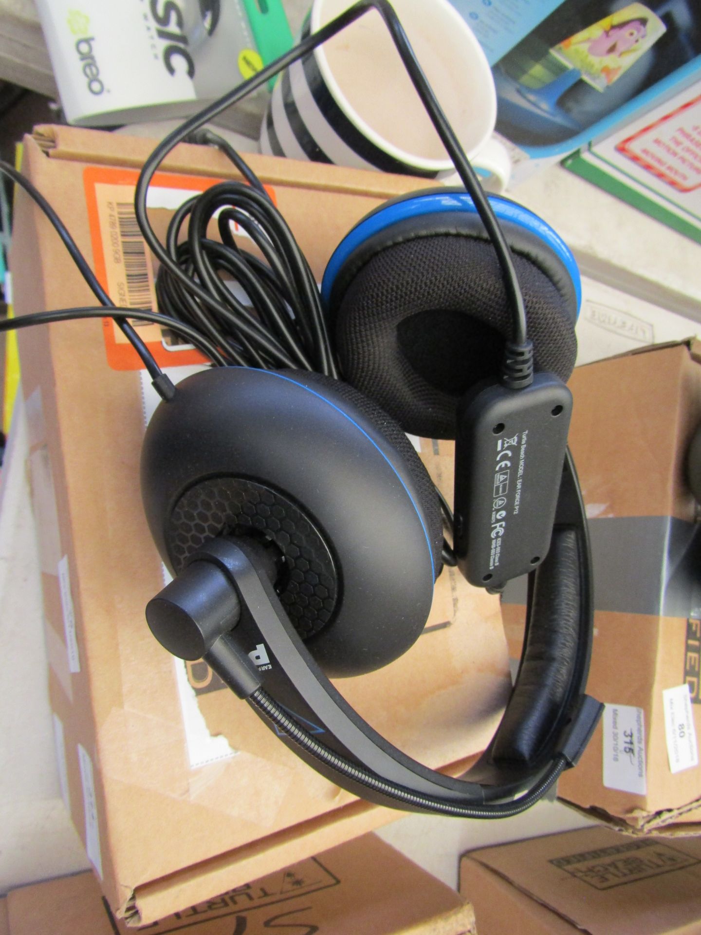 Turtle Beach ear force P12 ear phones. Unchecked and boxed.