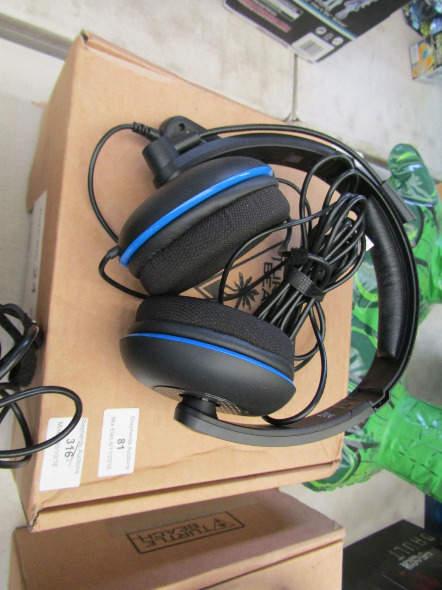 Turtle Beach ear force P12 ear phones. Unchecked and boxed.
