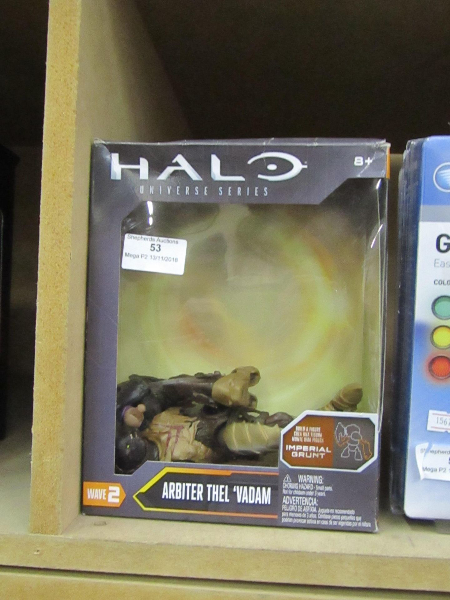 Halo Ambiter Thel 'Vadam figurine, unchecked and boxed.
