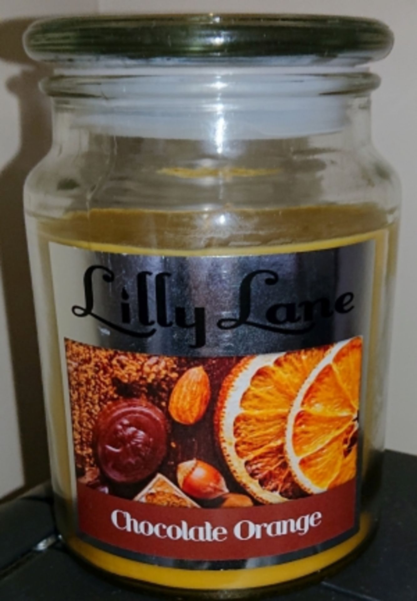 6pcs in sealed carton Chocolate orange Flavour Brand new Lilly Lane 18 Oz Candle in Jar Super strong