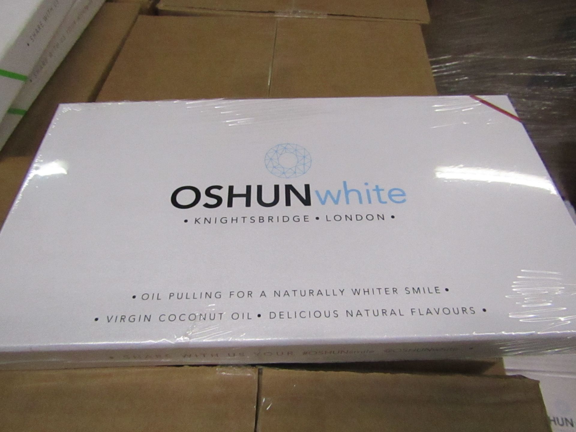 10x Oshun oil pulling for whiter teeth, wild cherry, all brand new and packaged. BB: May 2017