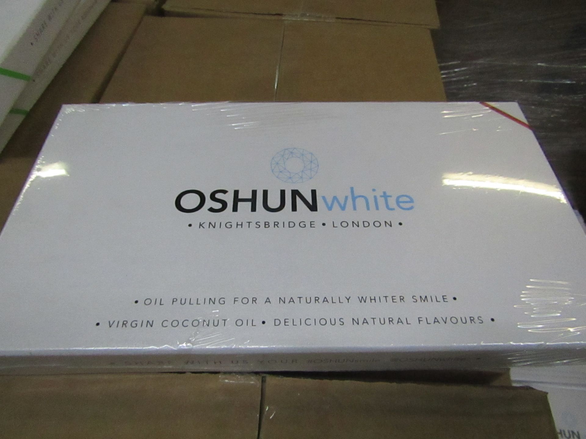 10x Oshun oil pulling for whiter teeth, wild cherry, all brand new and packaged. BB: May 2017