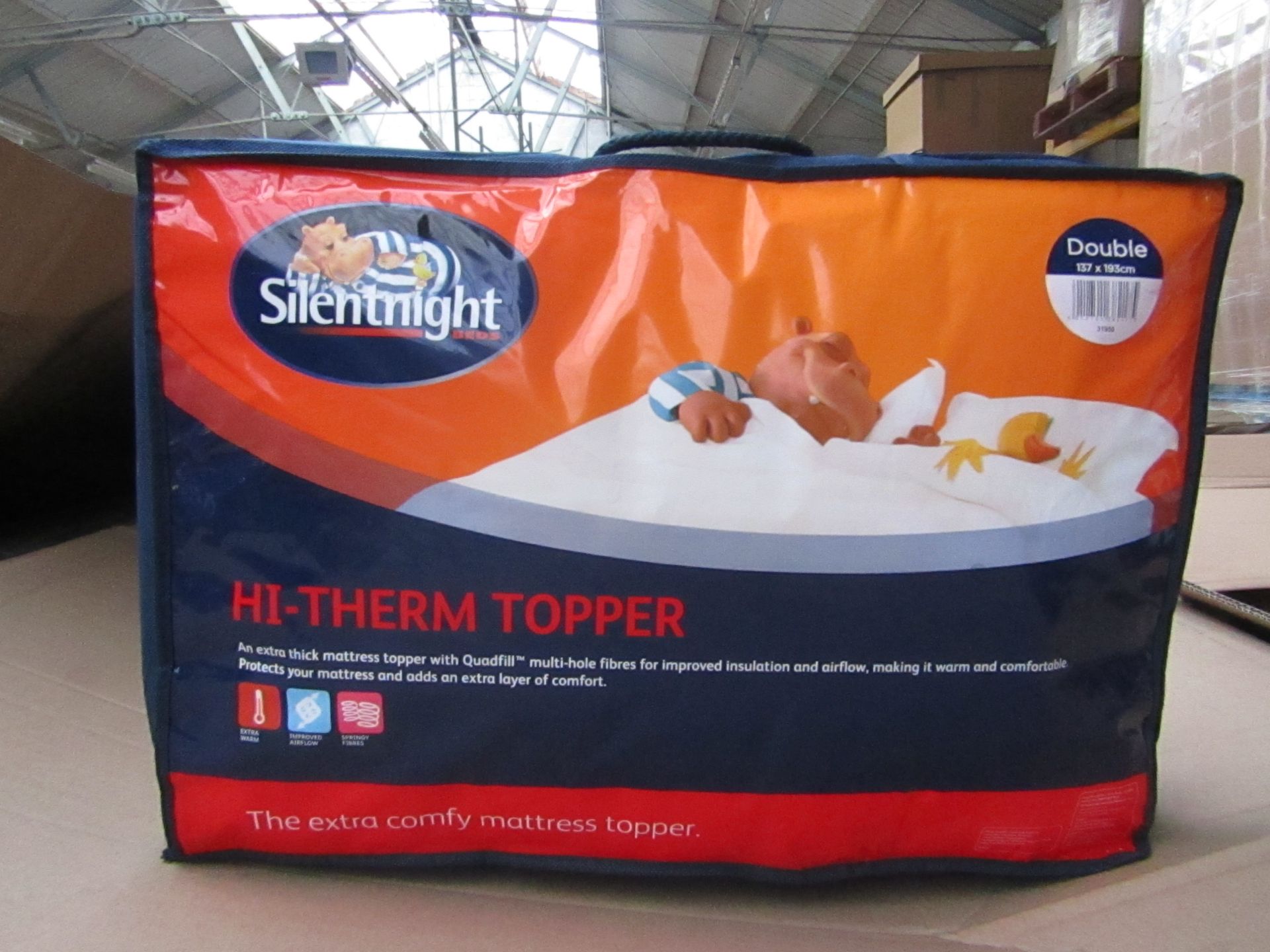 5x Silent Night Hi Therm Double Topper, new in carry bag