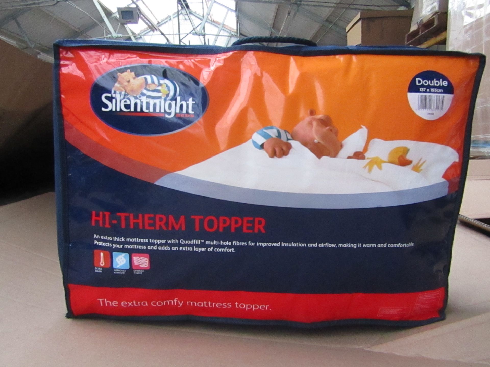 Silent Night Hi Therm Double Topper, new in carry bag