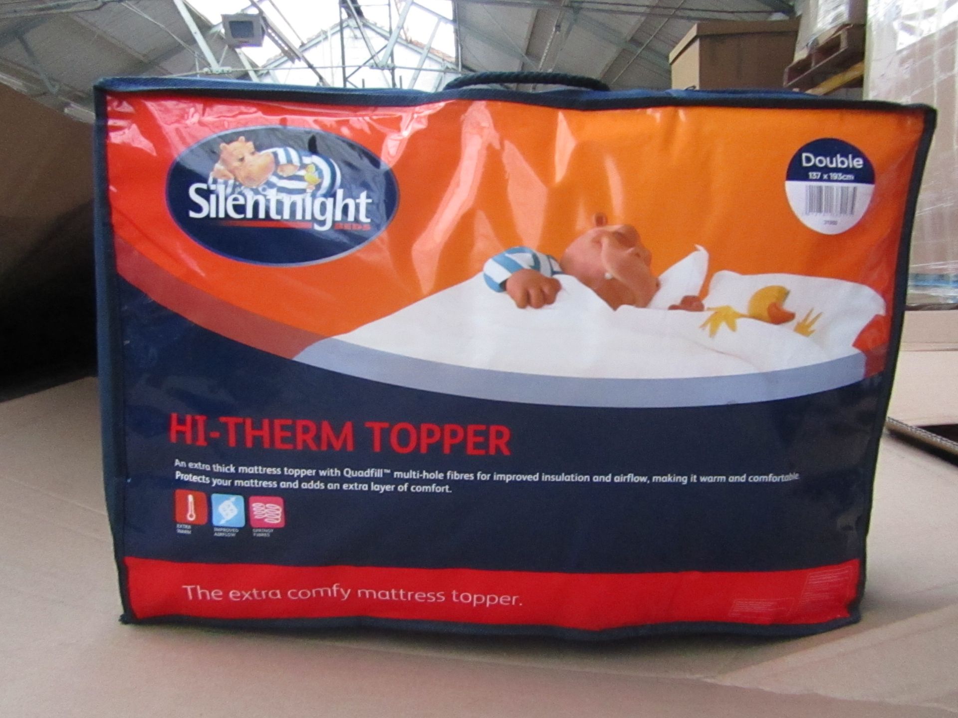 Silent Night Hi Therm Double Topper, new in carry bag