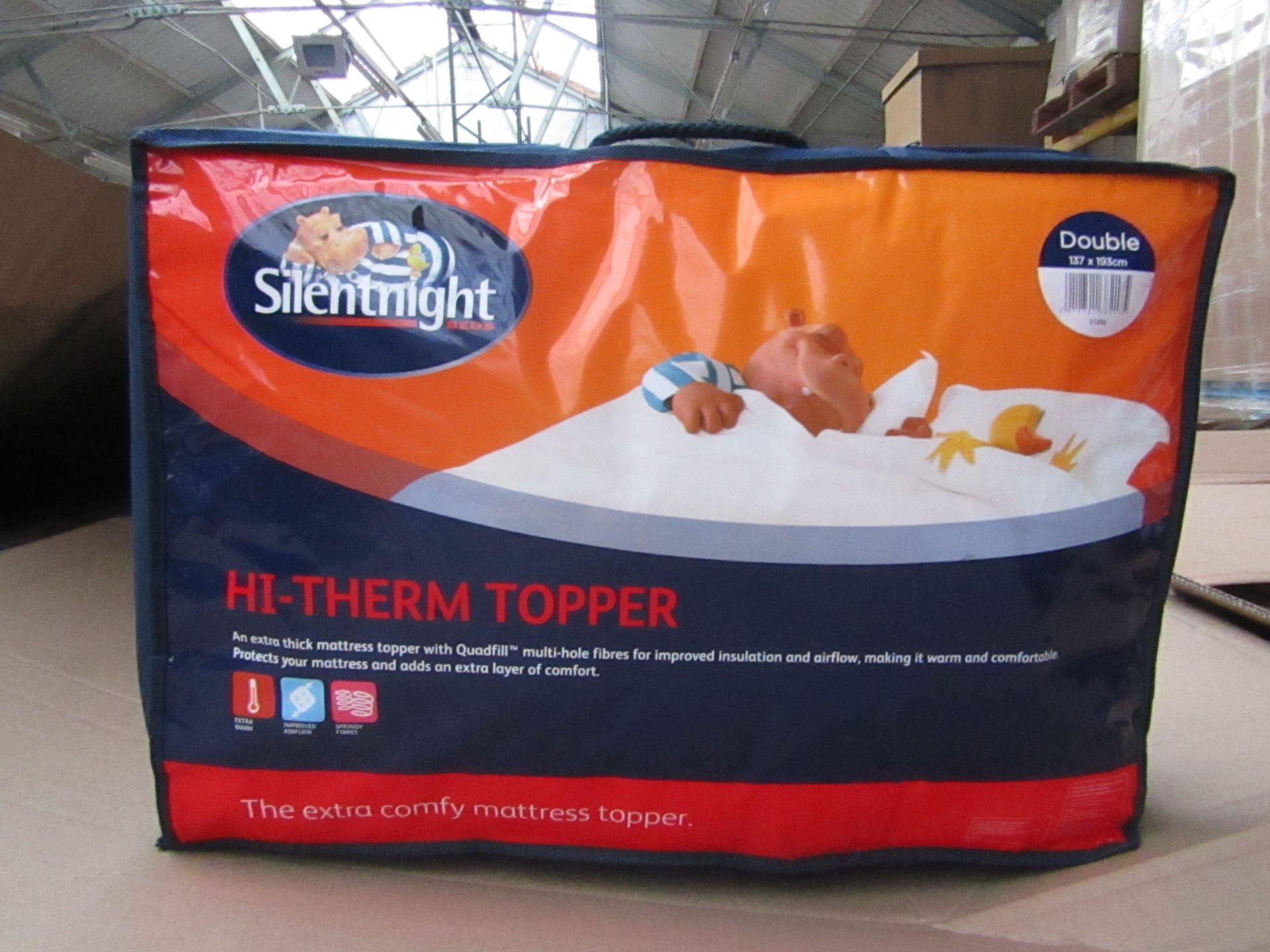 5x Silent Night Hi Therm Double Topper, new in carry bag