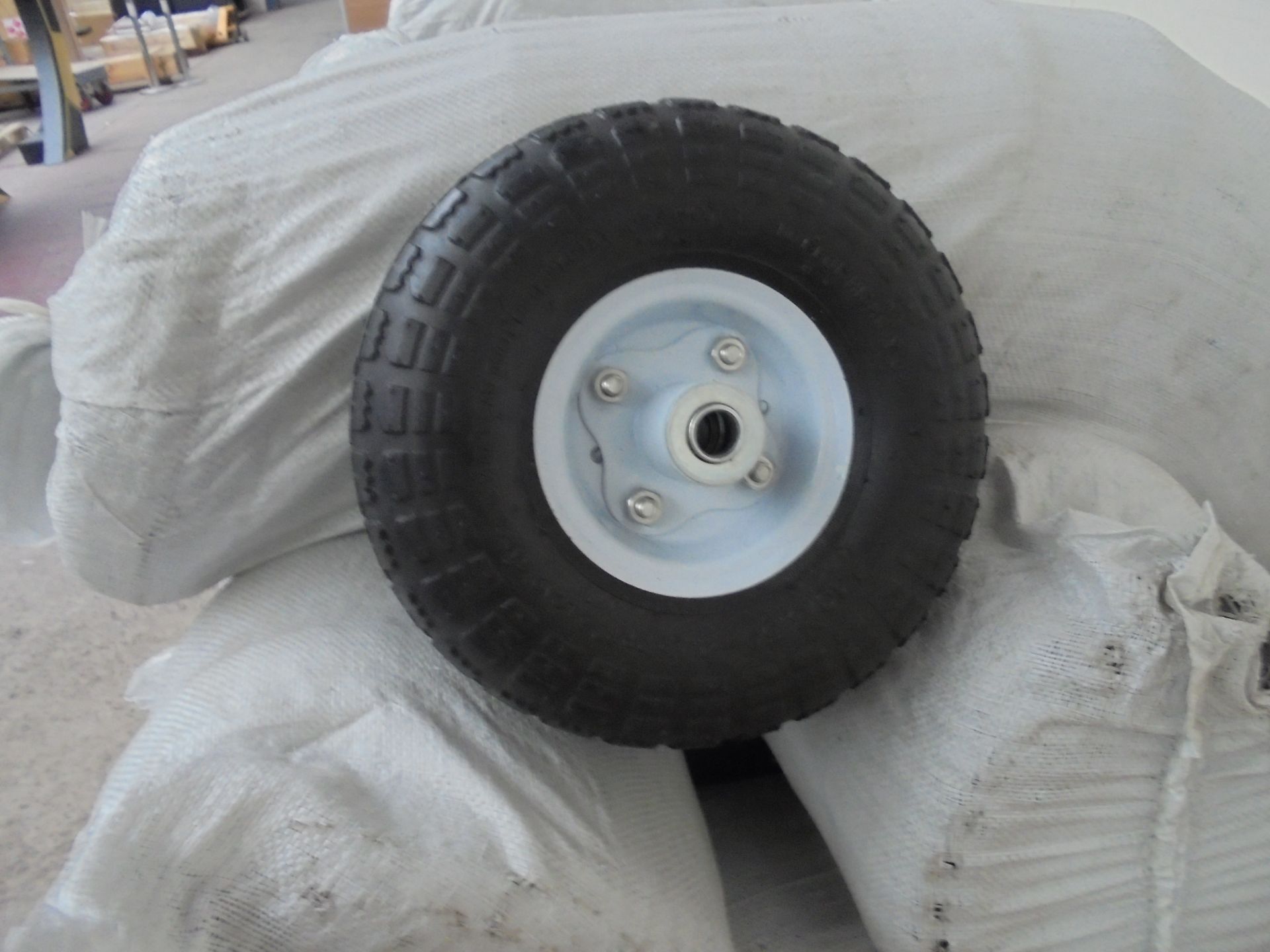 Nylon tube tyre for Heavy duty sack trucks, new and all pumped up.