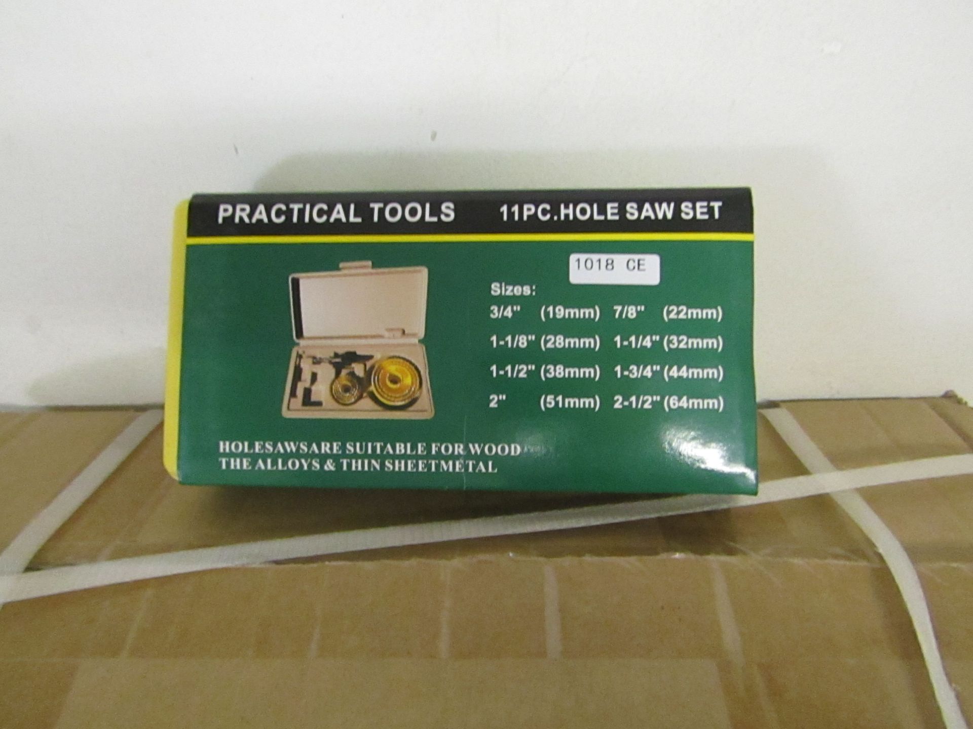 Practical Tools 11 piece Hole Saw set, new in carry case