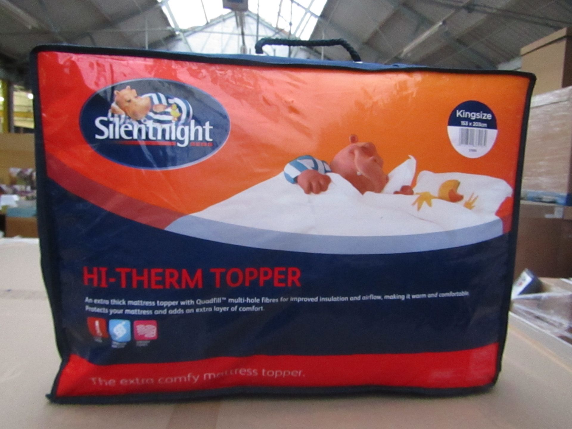 5x Silent Night Hi Therm King Size Topper, new in carry bag