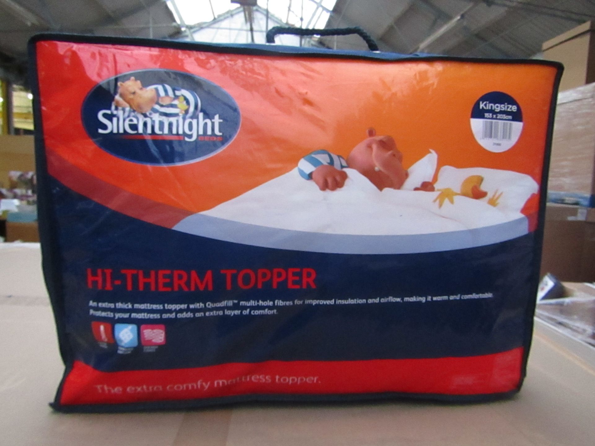 5x Silent Night Hi Therm King Size Topper, new in carry bag