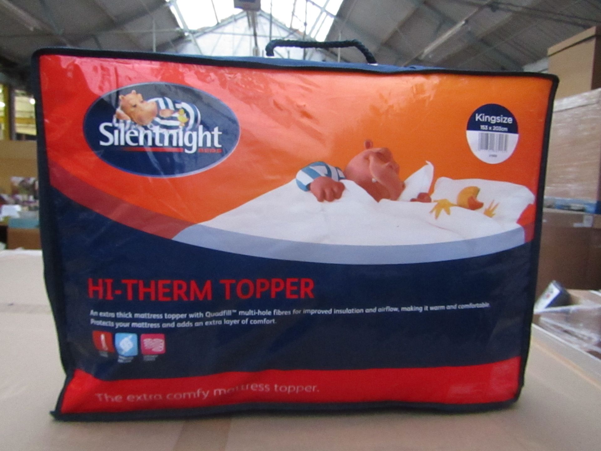 5x Silent Night Hi Therm King Size Topper, new in carry bag