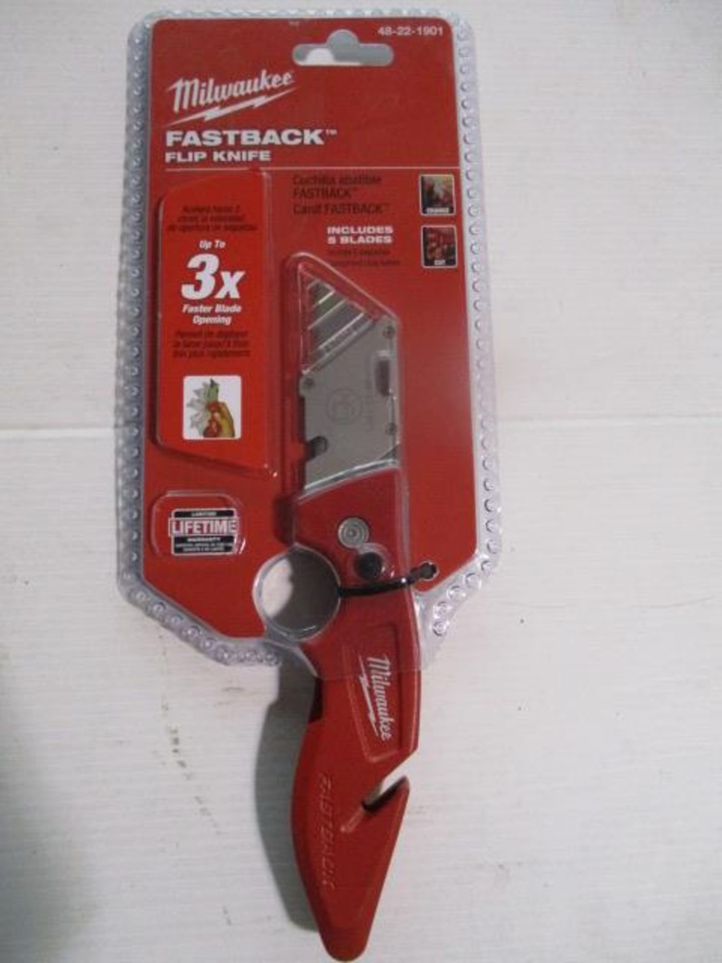 1pc Milwaukee Brand new Sealed premium quality Fastback Knife with extra blades