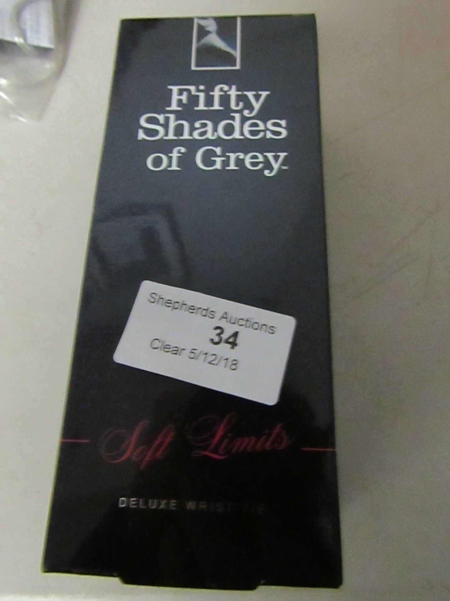 Fifty Shades of Grey deluxe wrist tie, new and boxed