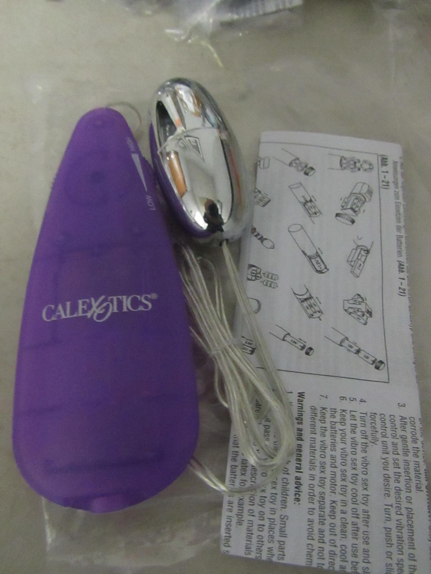 California Erotic Novelties Remote control vibrating egg, new.