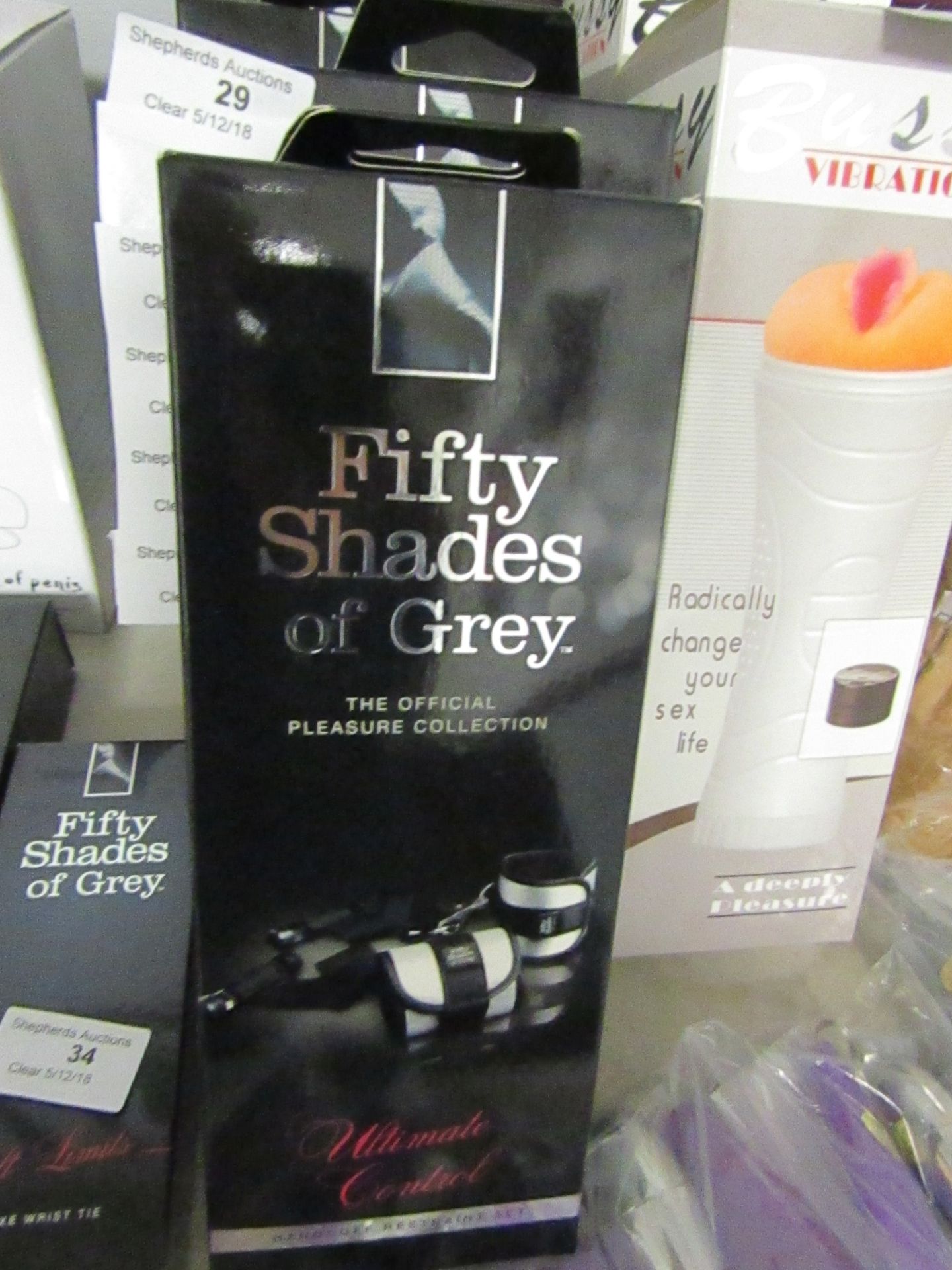 Fifty Shades of Grey the Official Pleasure collection Handcuff restraint set, new and boxed