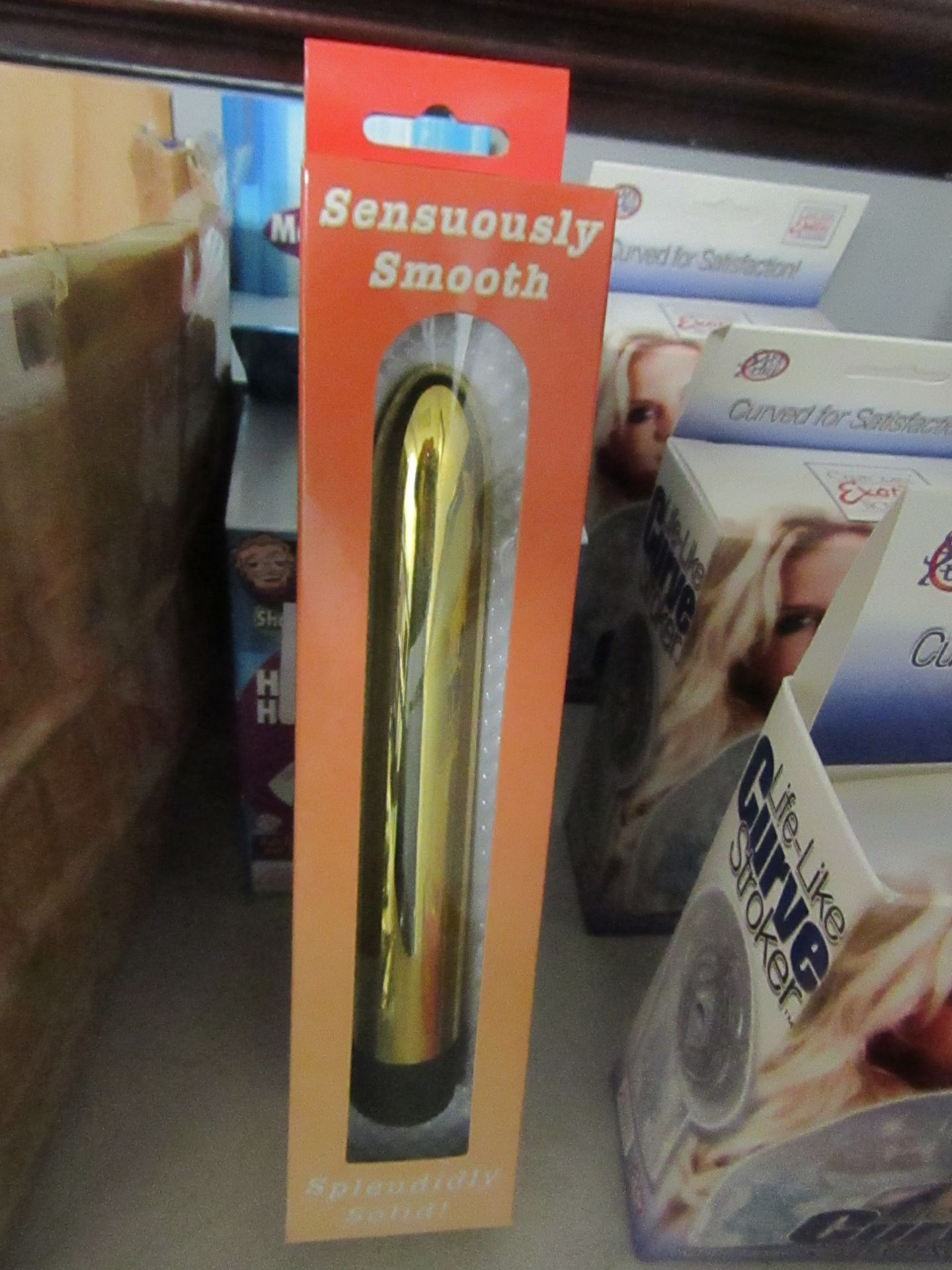 Super Slick Gold Coloured Vibrator, new and boxed