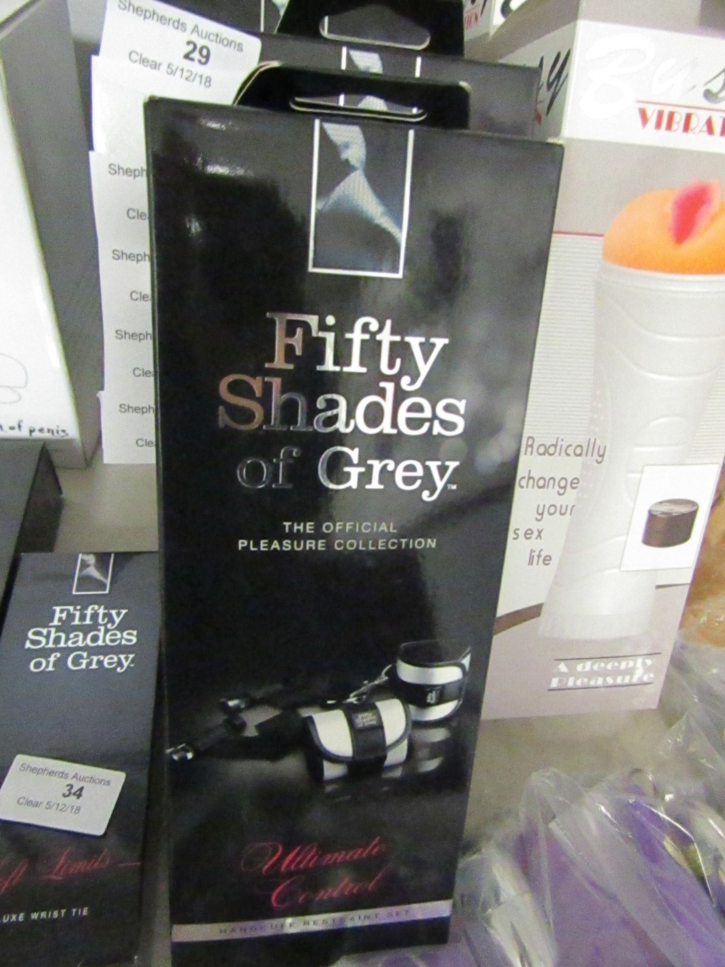 Fifty Shades of Grey the Official Pleasure collection Handcuff restraint set, new and boxed