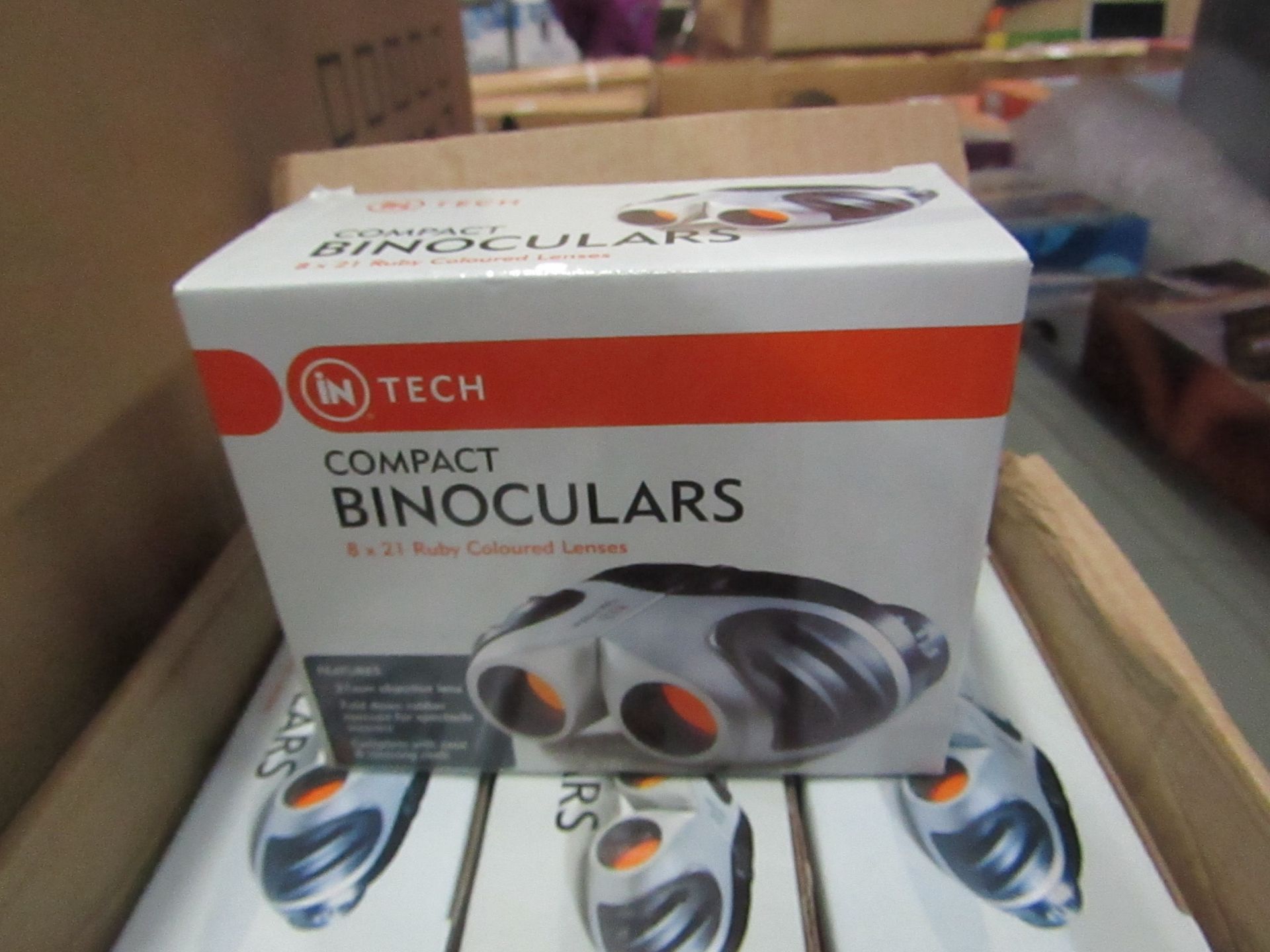 2x InTech compact Binoculars, new