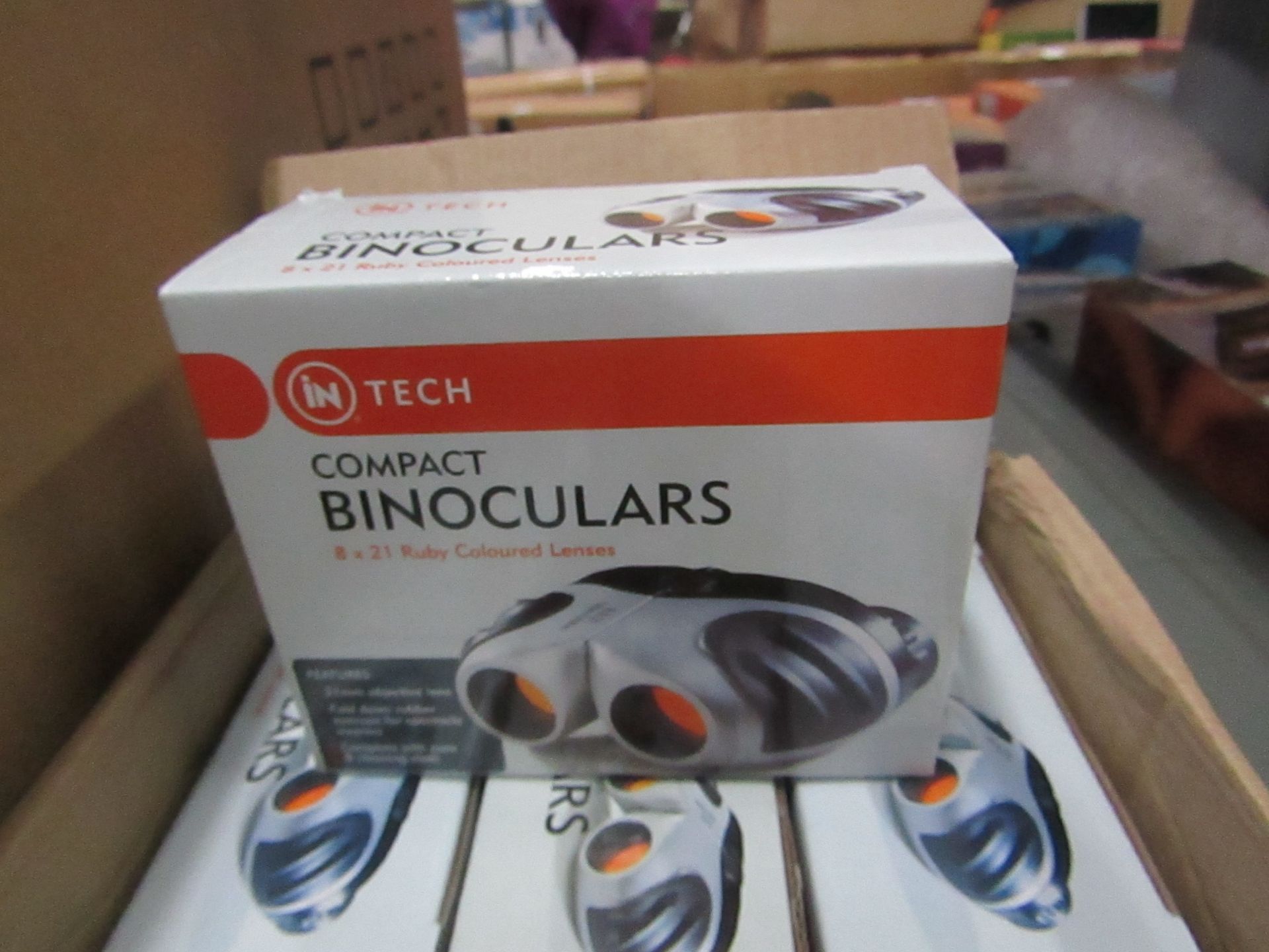 2x InTech compact Binoculars, new
