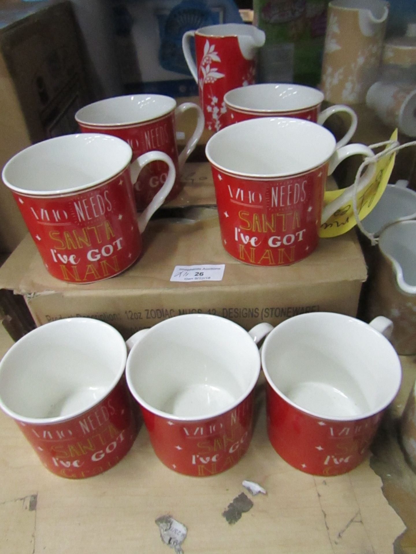 11x Who Needs Santa Ive got Gran Mugs, new