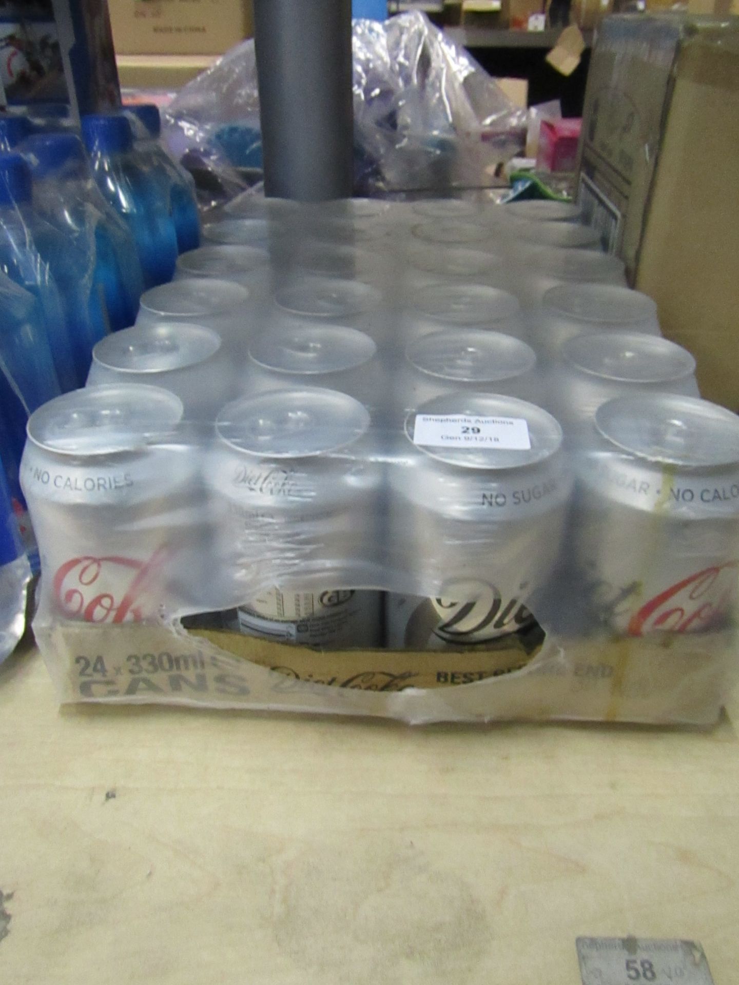 24x 330ml cans of Diet coke BB 30th November 2018