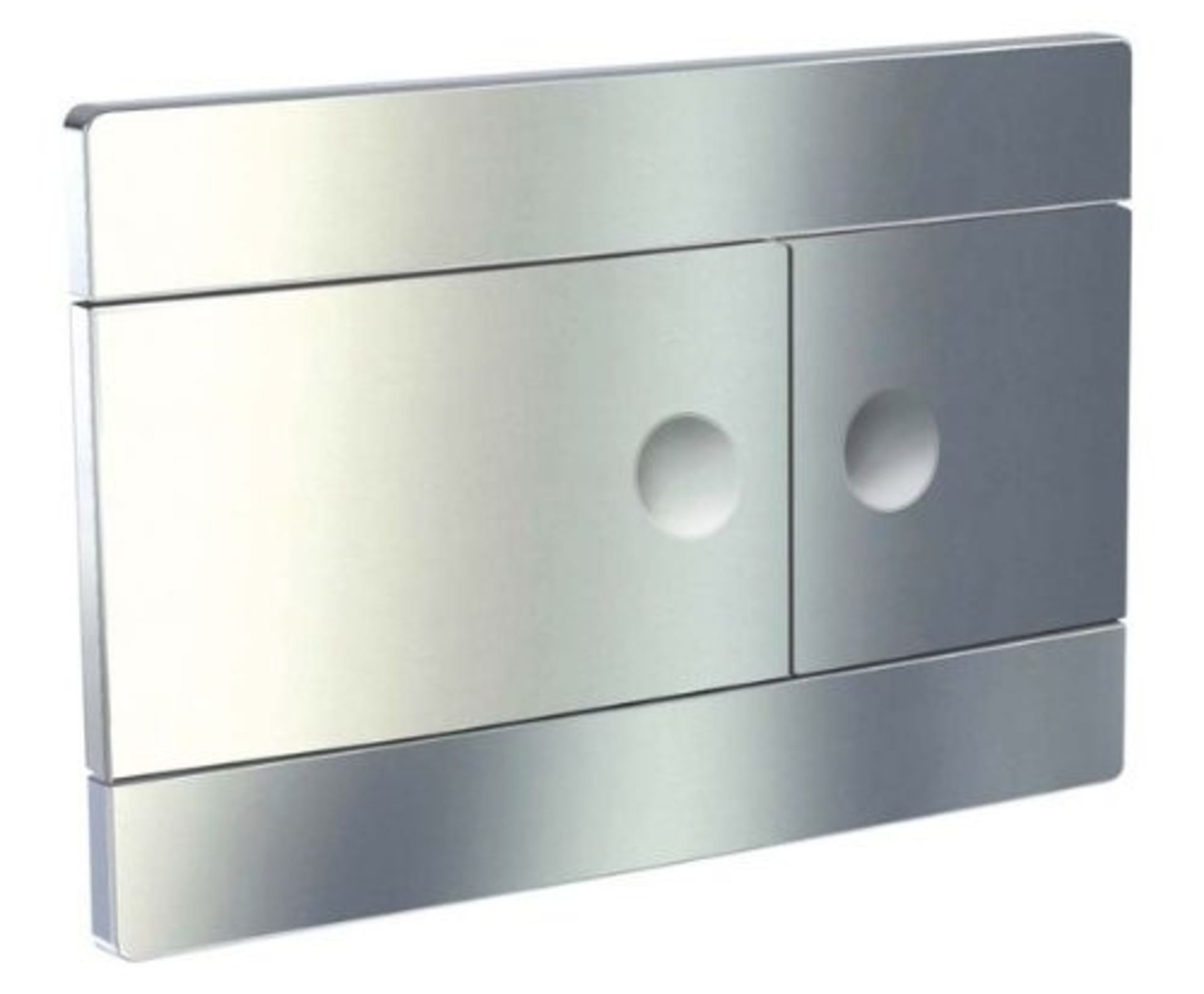 Roca Chrome Dual Flush Plate for 820 Concealed Cistern. New & boxed.