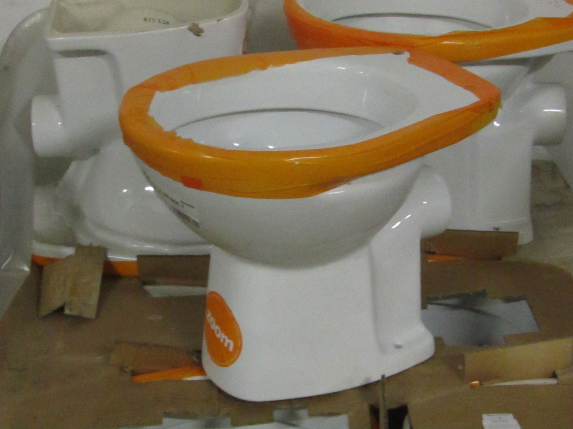 Roca Zoom Polo high/low level BTW Toilet pan. New.