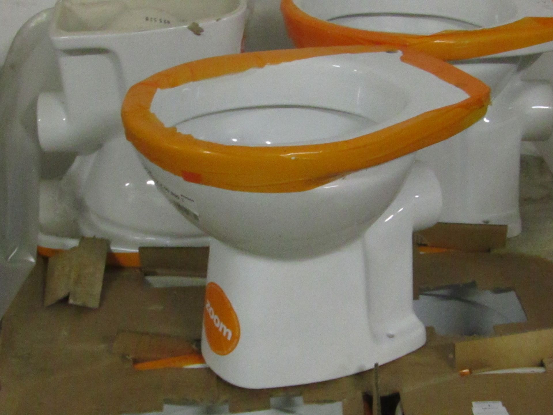 Roca Zoom Polo high/low level BTW Toilet pan. New.