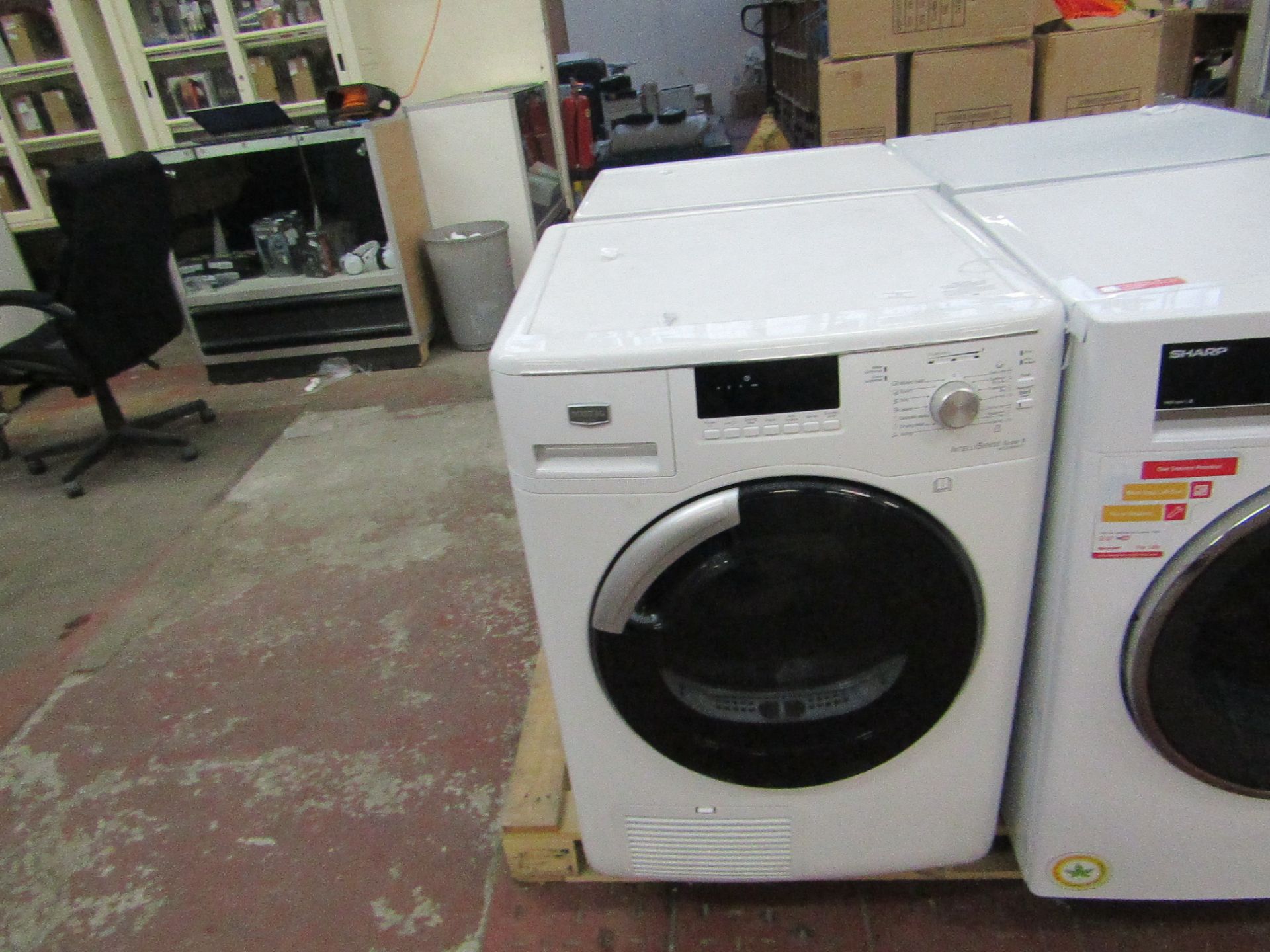 Maytag ItelliSense Super 9Kg condenser dryer, tested working and boxed.