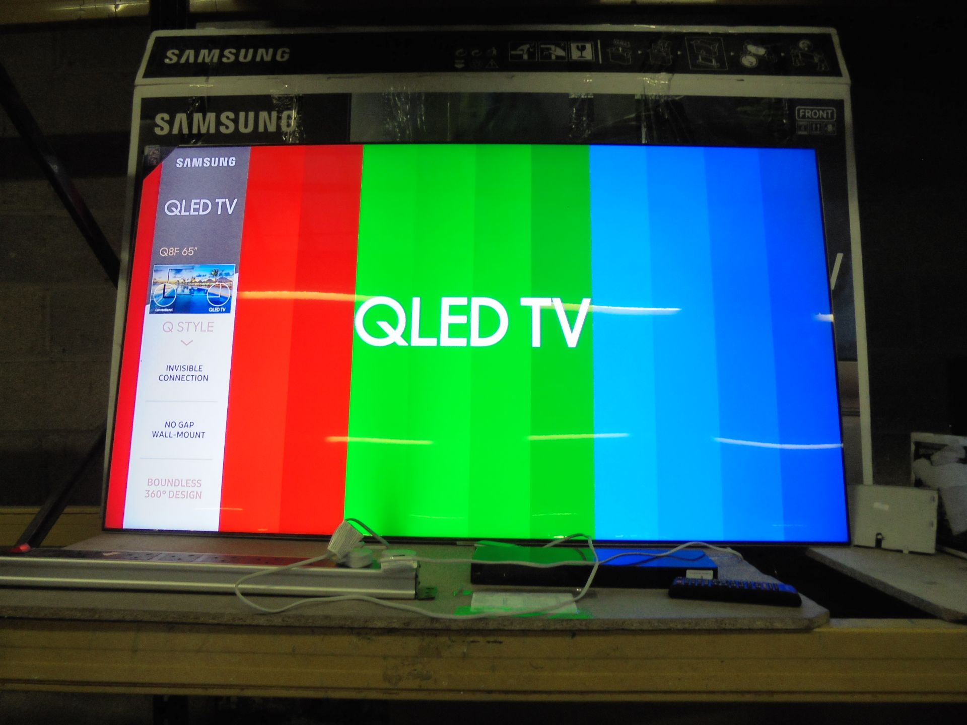 Samsung QE65Q8F Q8F Series 65" QLED Smart TV 4K UltraHD, tested working with dark patch at bottom of - Image 3 of 3