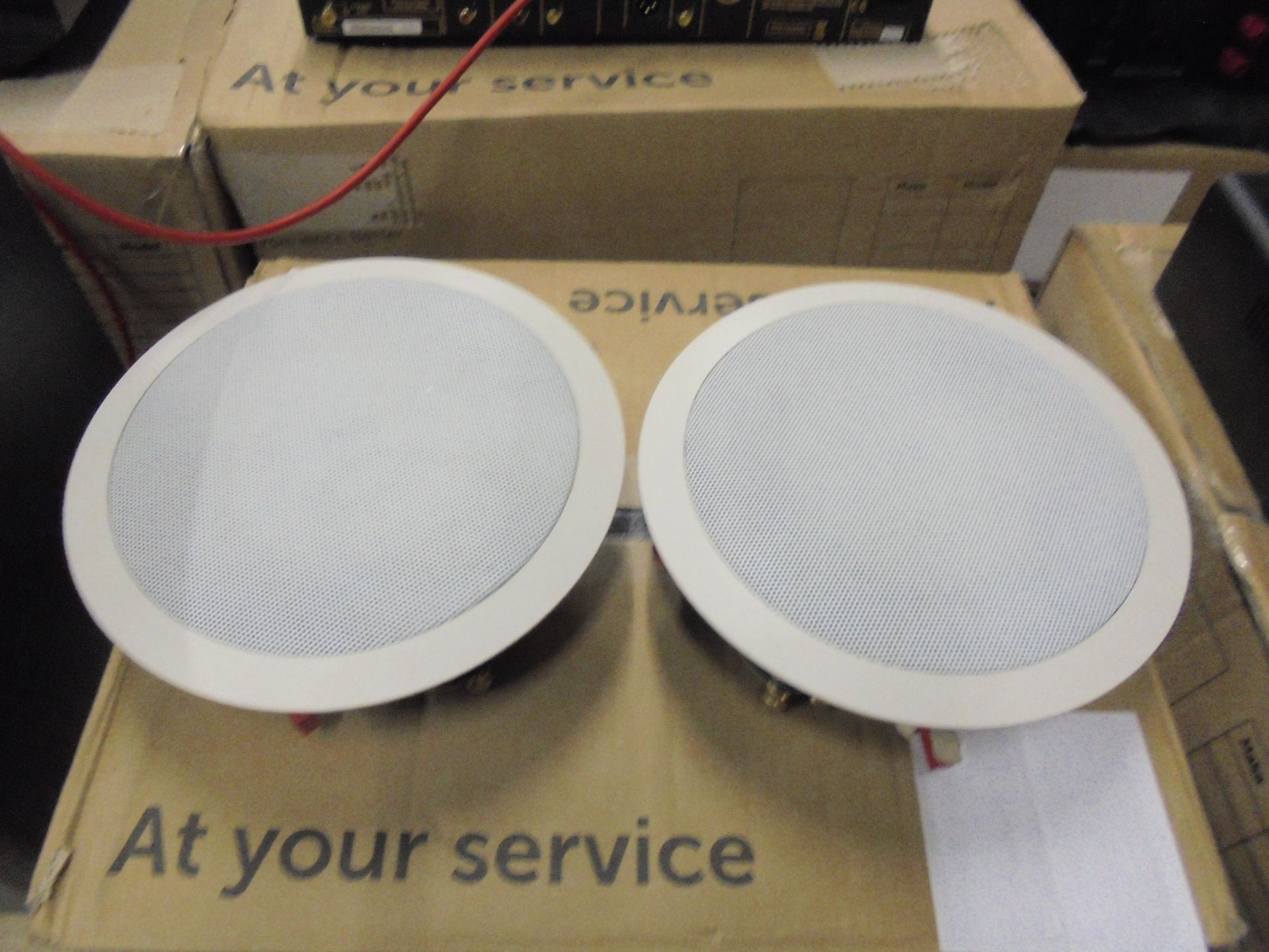 Cambridge Audio SS10/C155 pair of ceiling speakers, tested working and boxed. RRP £149.95