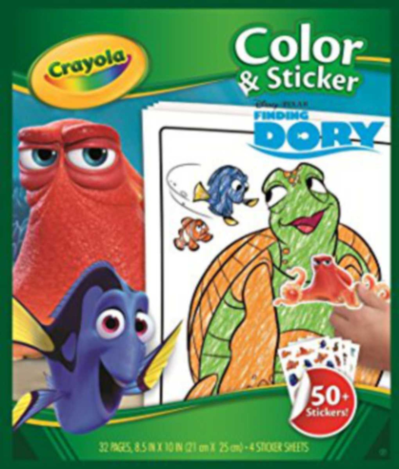 100pcs Brand new Finding Dory Activity colouring in book and stickers set - 100pcs in lot brand