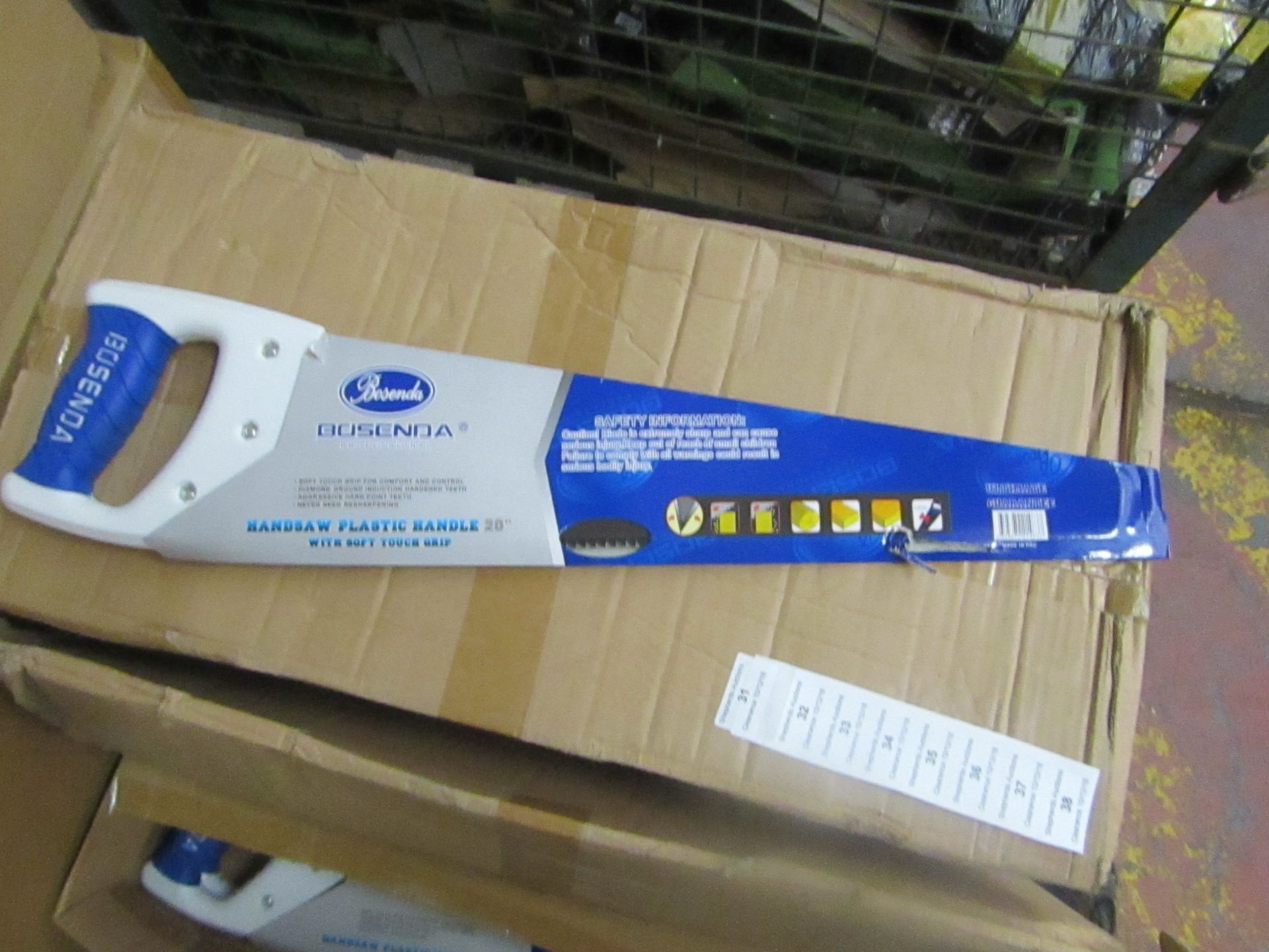 Bosenda Professional 20" Hand saw with Soft touch grip handle, new.