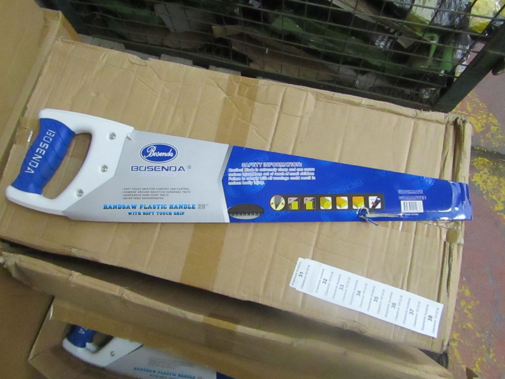 Bosenda Professional 20" Hand saw with Soft touch grip handle, new.