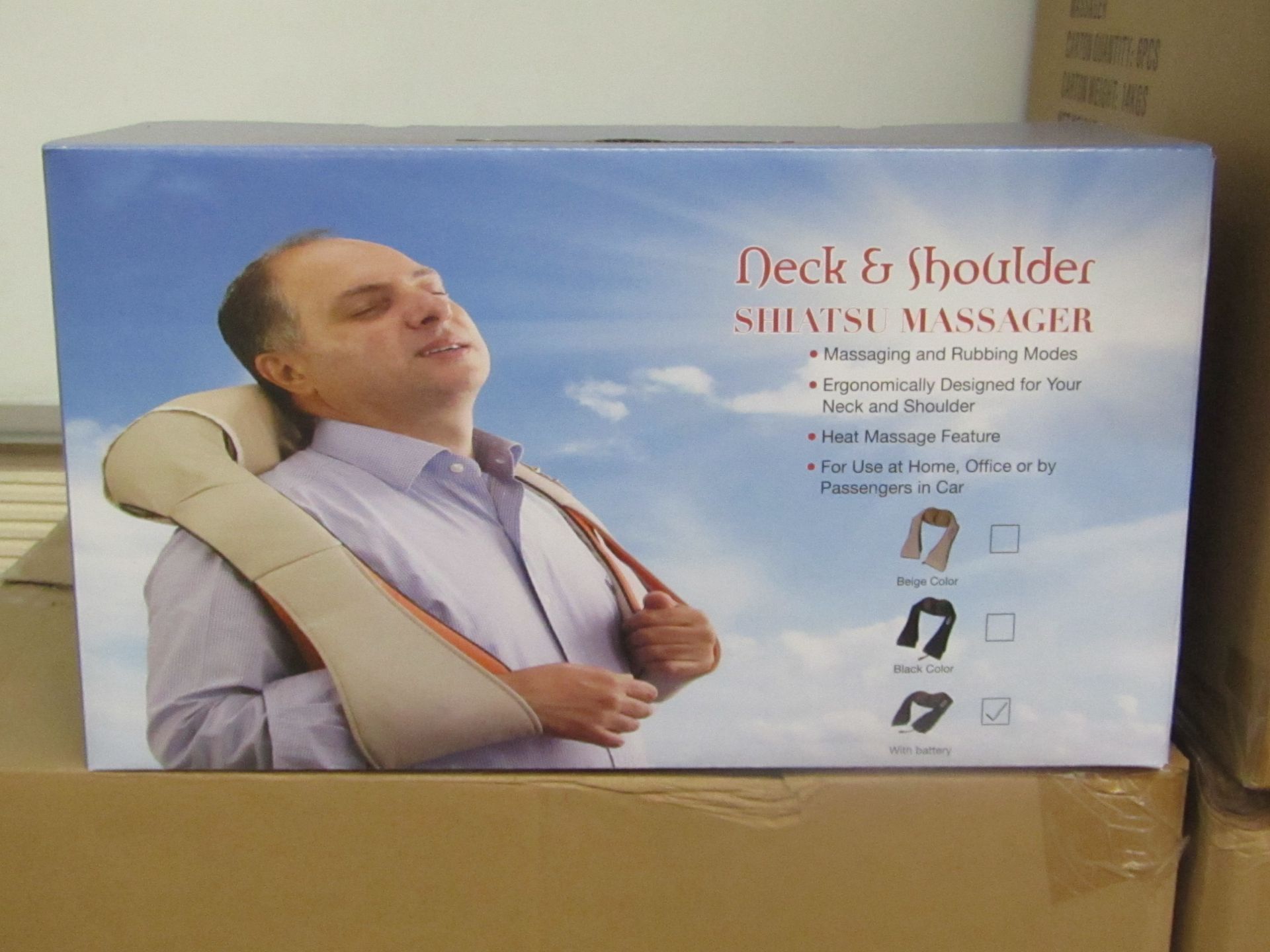 Neck and Shoulder Shiatsu massager, new and boxed