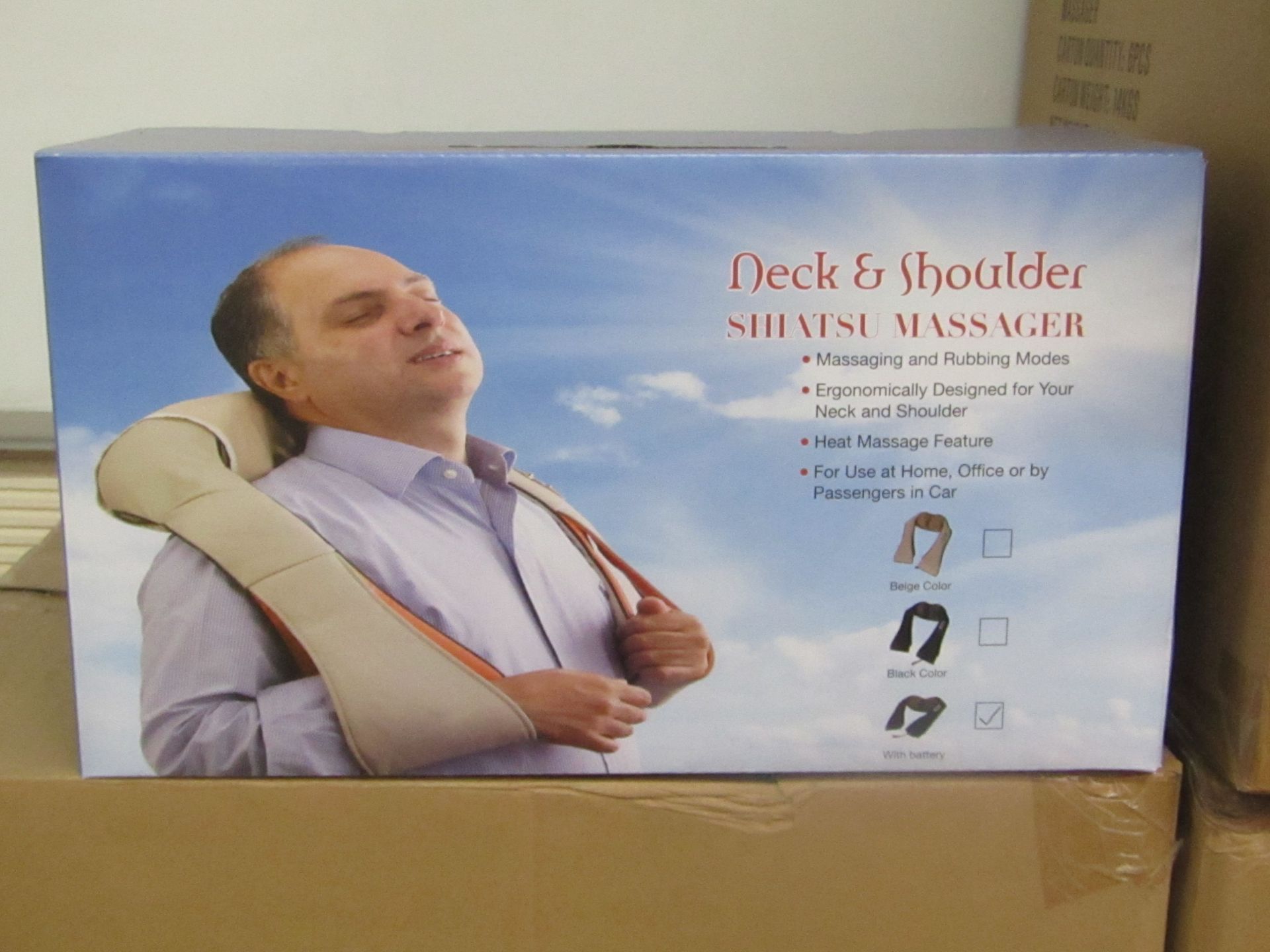 Neck and Shoulder Shiatsu massager, new and boxed