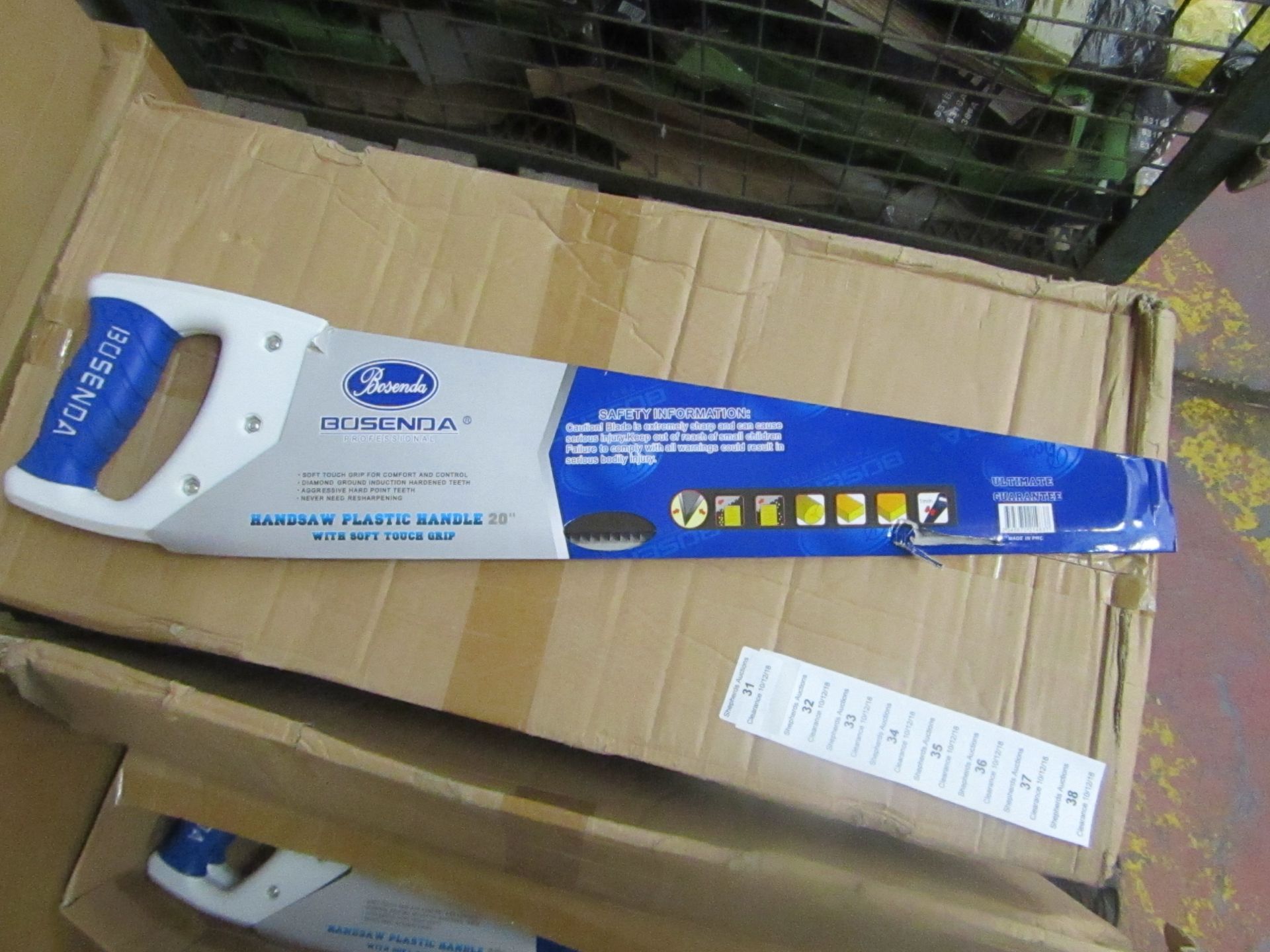 Bosenda Professional 20" Hand saw with Soft touch grip handle, new.