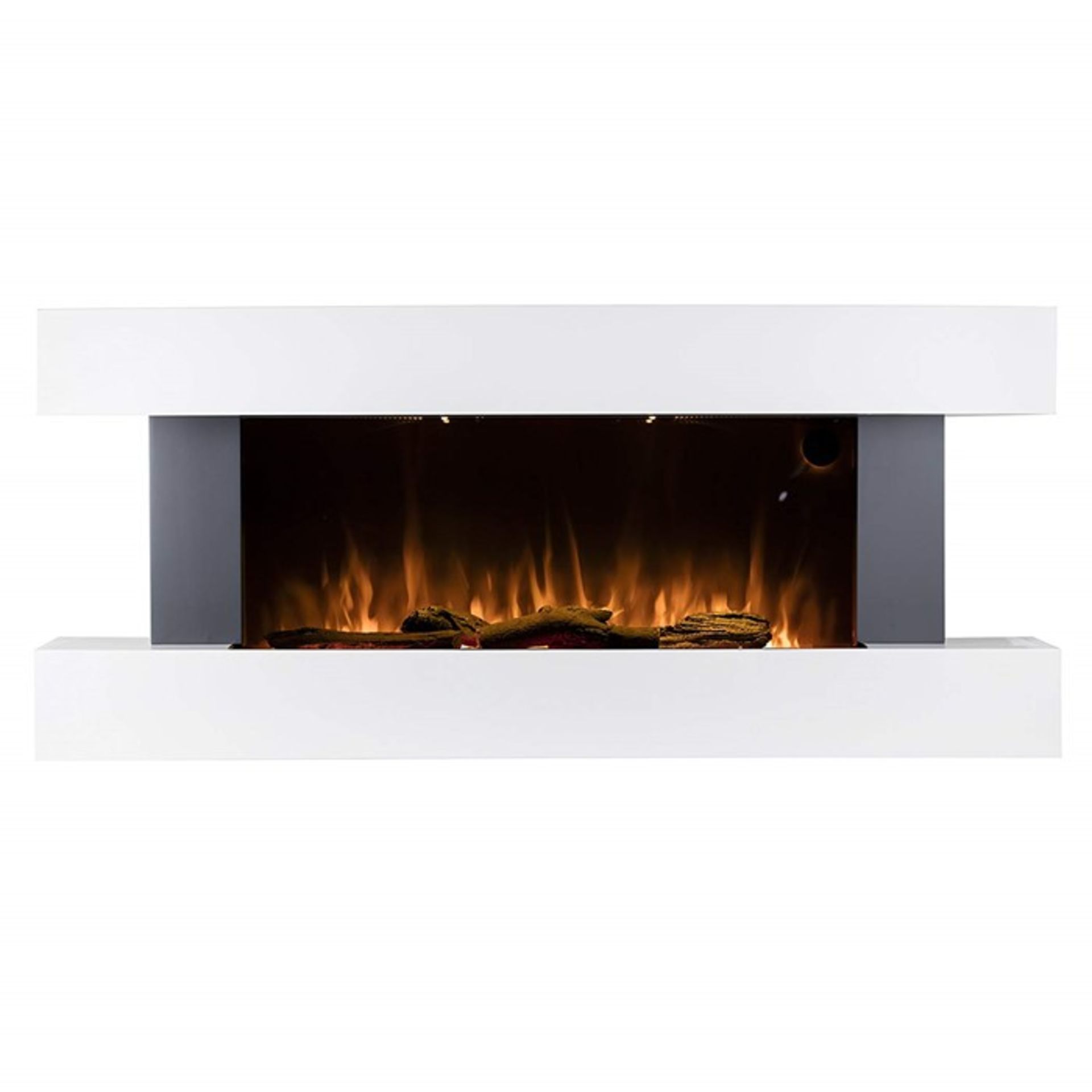 2000w Wall Mounted surround electric fire place suite with LED flame effect, new and boxed, features - Image 6 of 6