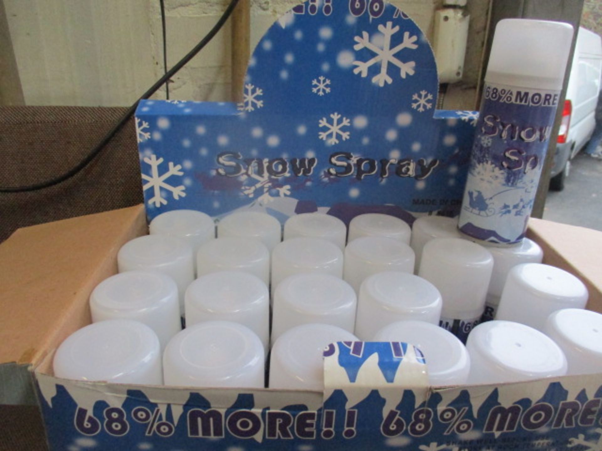 500.pcs snow spray in retail display cartons (24.pcs in carton) New unused, some maybe most of