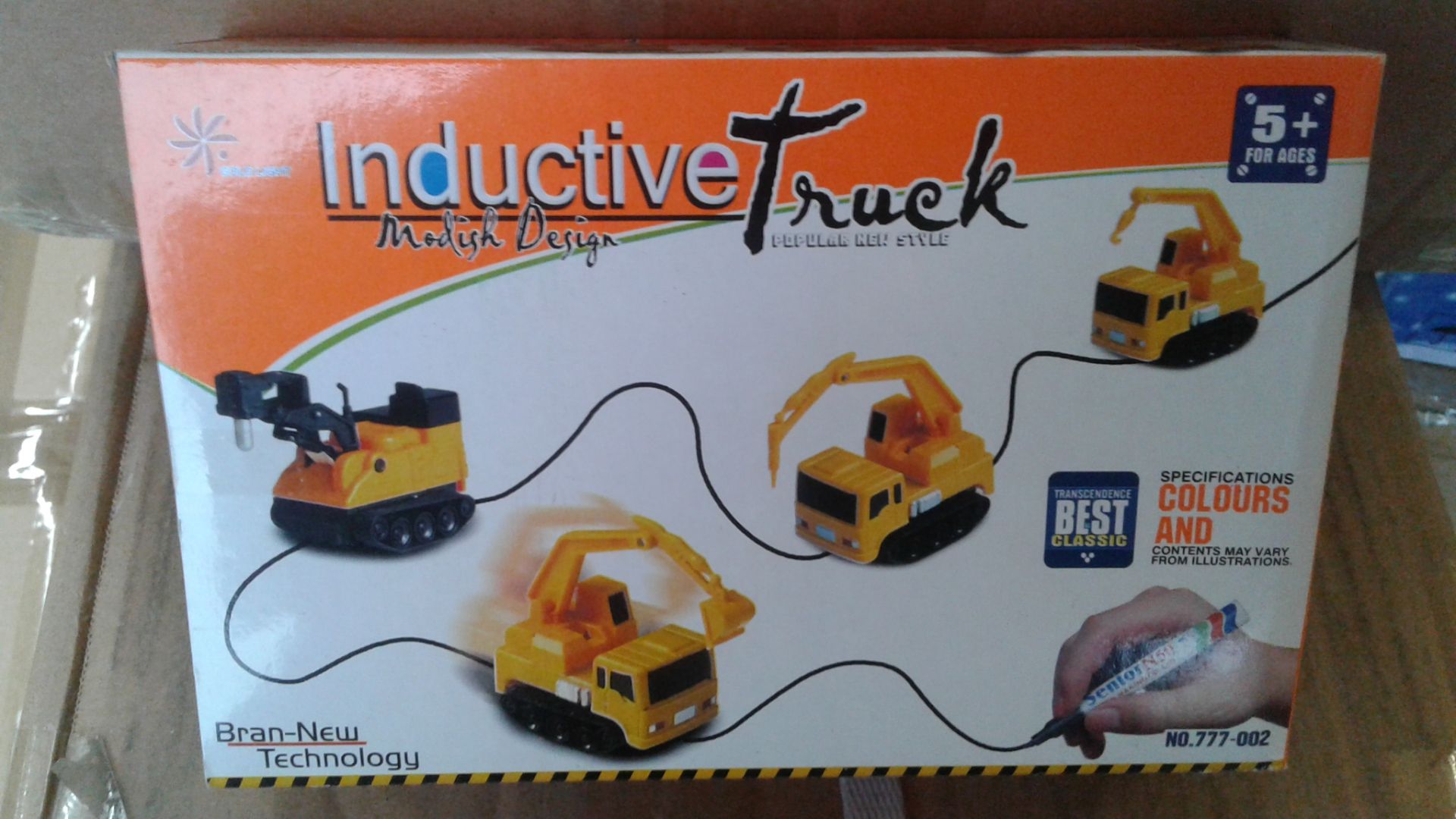 100.pcs Inductive Truck, kids activity toy, new and sealed,